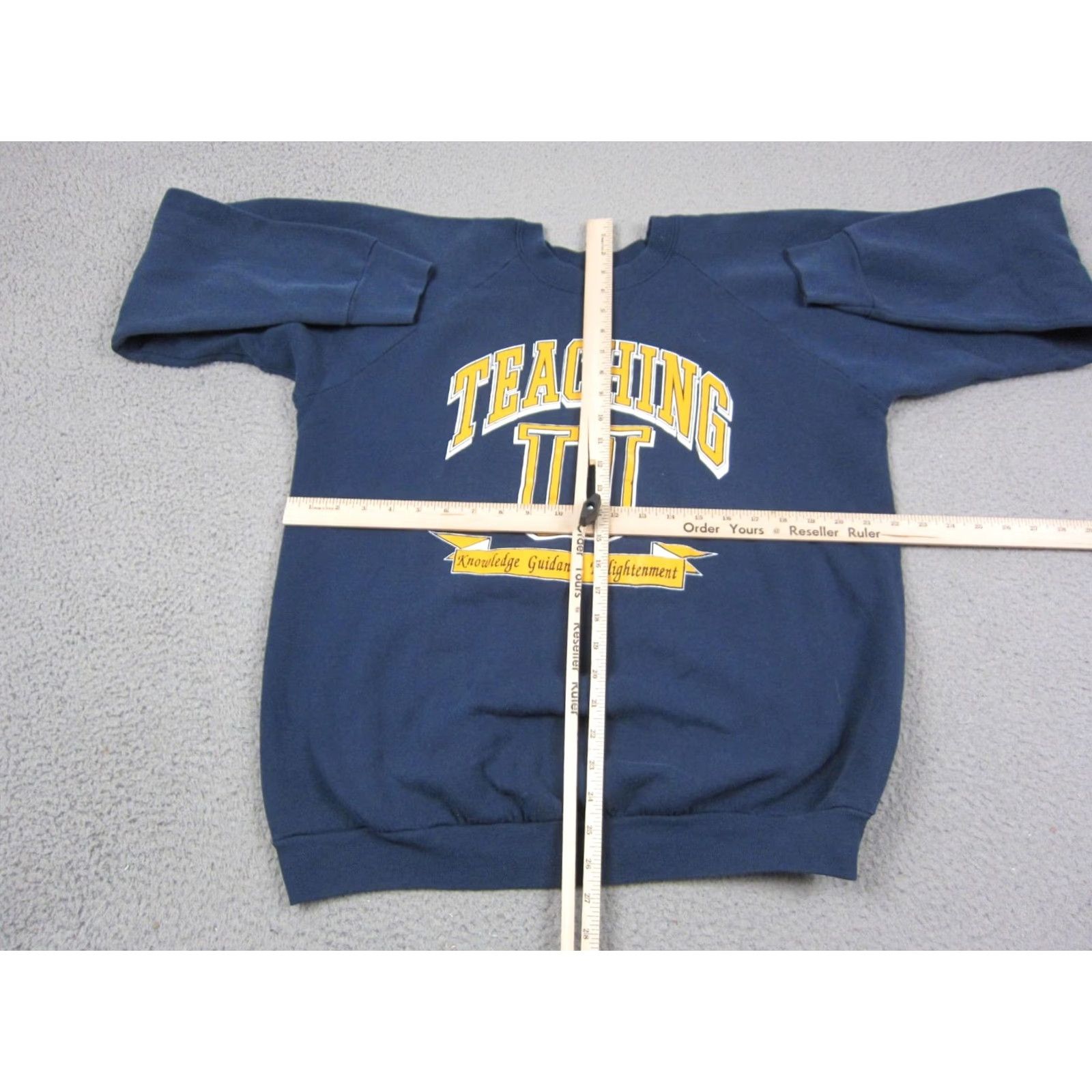 Fruit Of The Loom VINTAGE Fruit of the Loom Sweatshirt Mens XL Blue 80s 90s Cotton Polyester Fleece Crew Neck Pullover All Seasons USA Size US XL / EU 56 / 4 - 4 Thumbnail