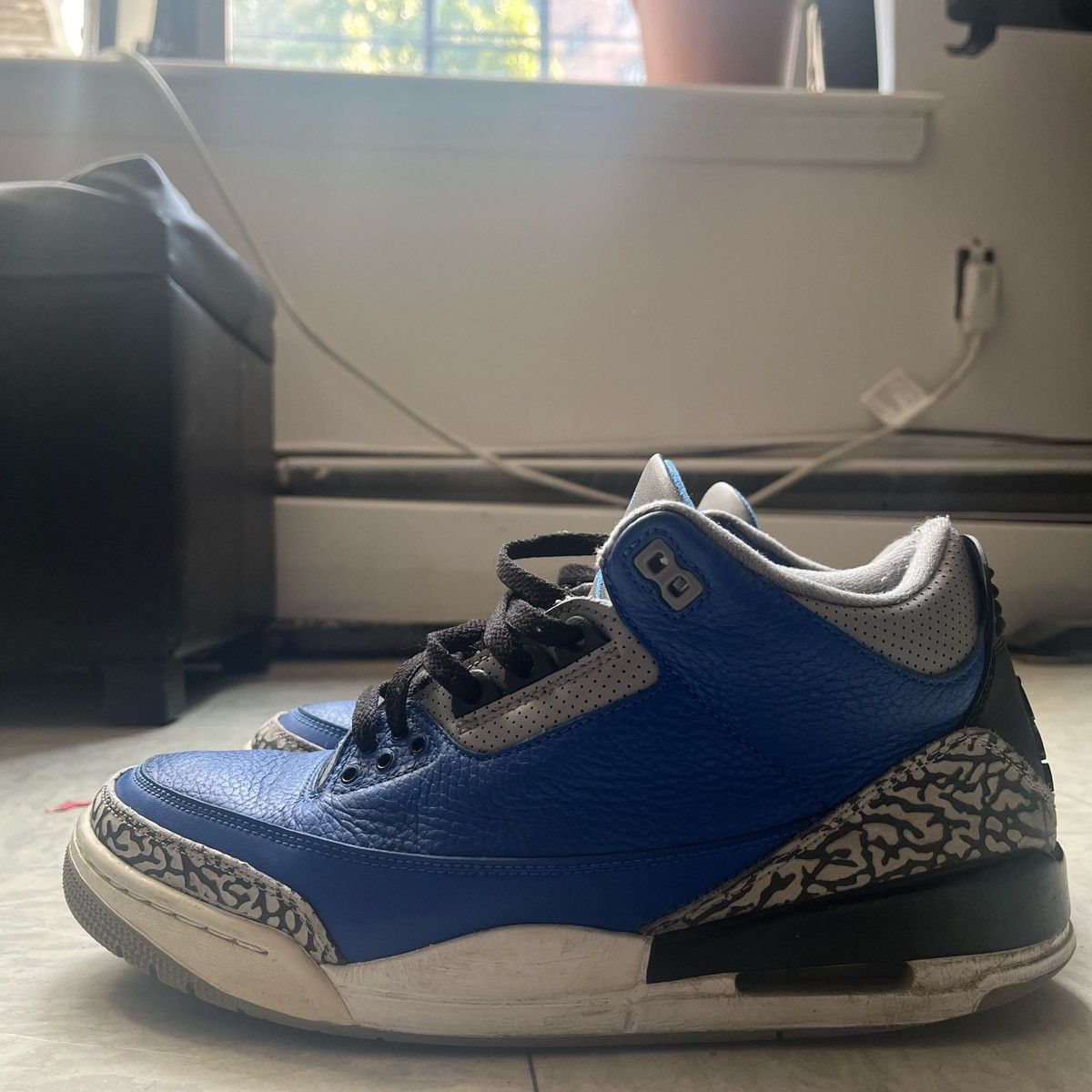 Jordan Brand × Nike Royal blue Jordan 3 Size US 10.5 / EU 43-44 - 4 Thumbnail