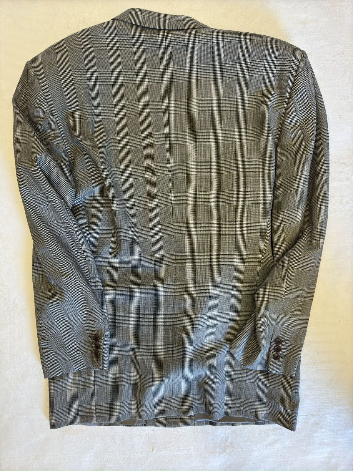 Valentino VALENTINO UOMO Made in Italy Peak Lapel DB Wool Blazer Size 44L - 6 Thumbnail