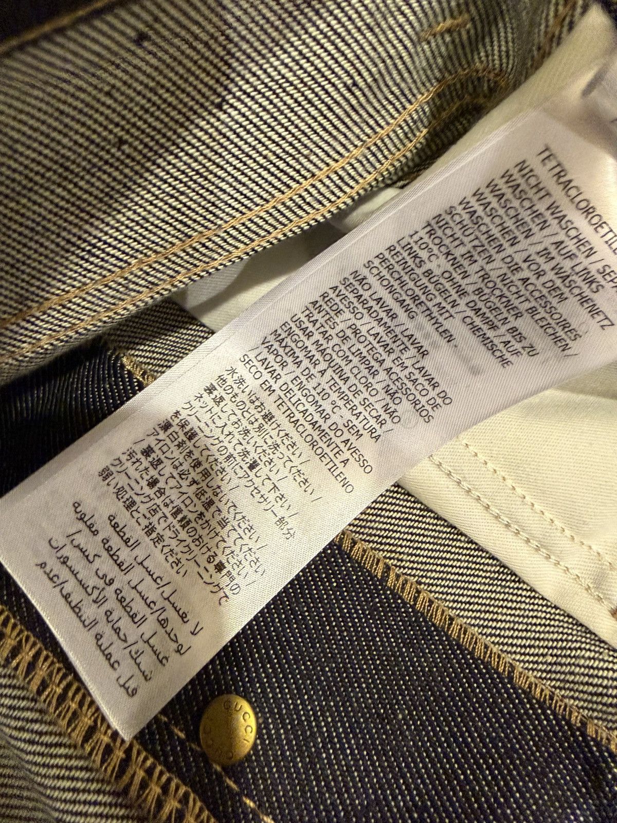Gucci Gucci Horsebjt La Famiglia Denim Jeans Size US 34 / EU 50 - 8 Thumbnail