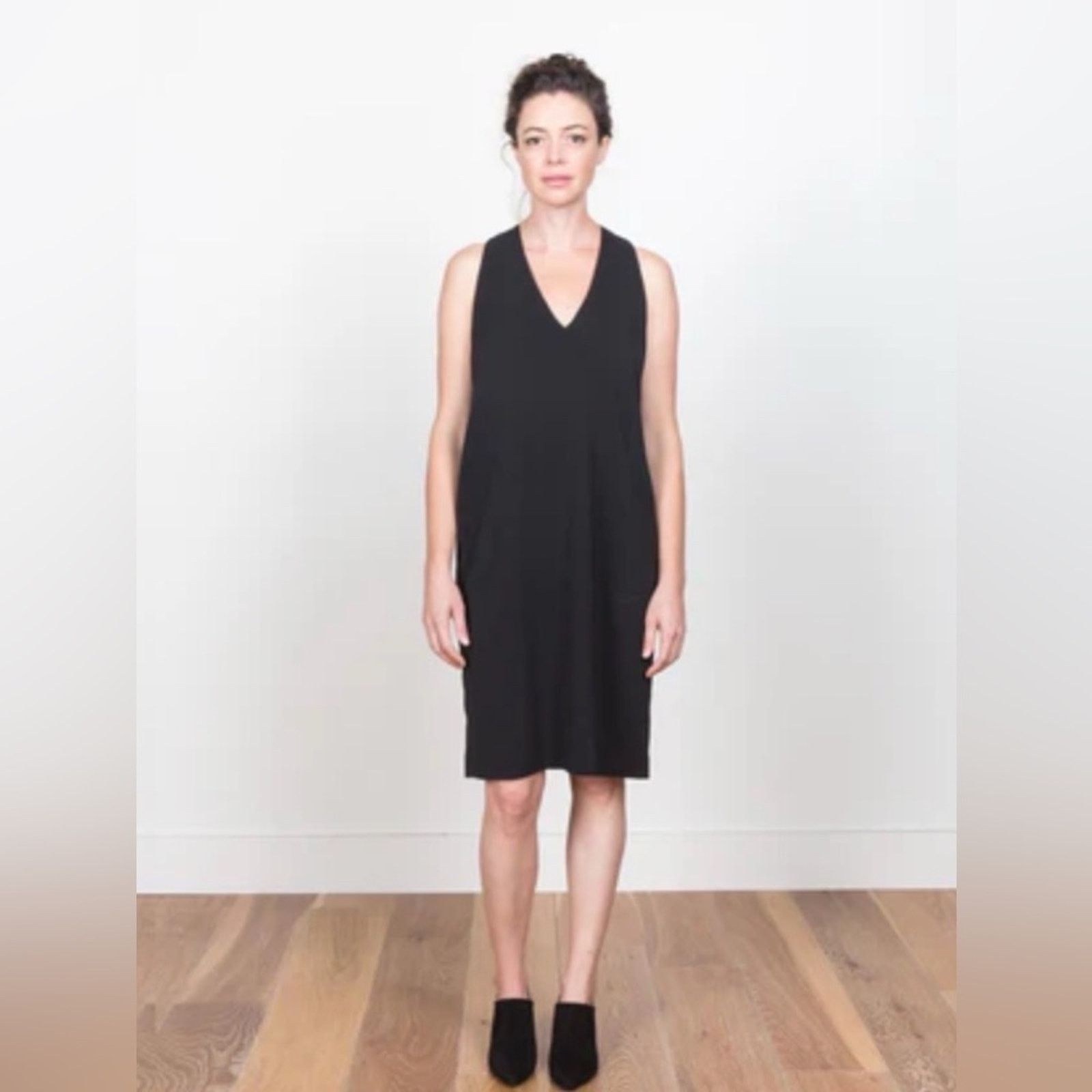 Brochu Walker Brochu Walker Aude Shift Crepe Dress Minimalist Black Small Size S / US 4 / IT 40 - 1 Thumbnail
