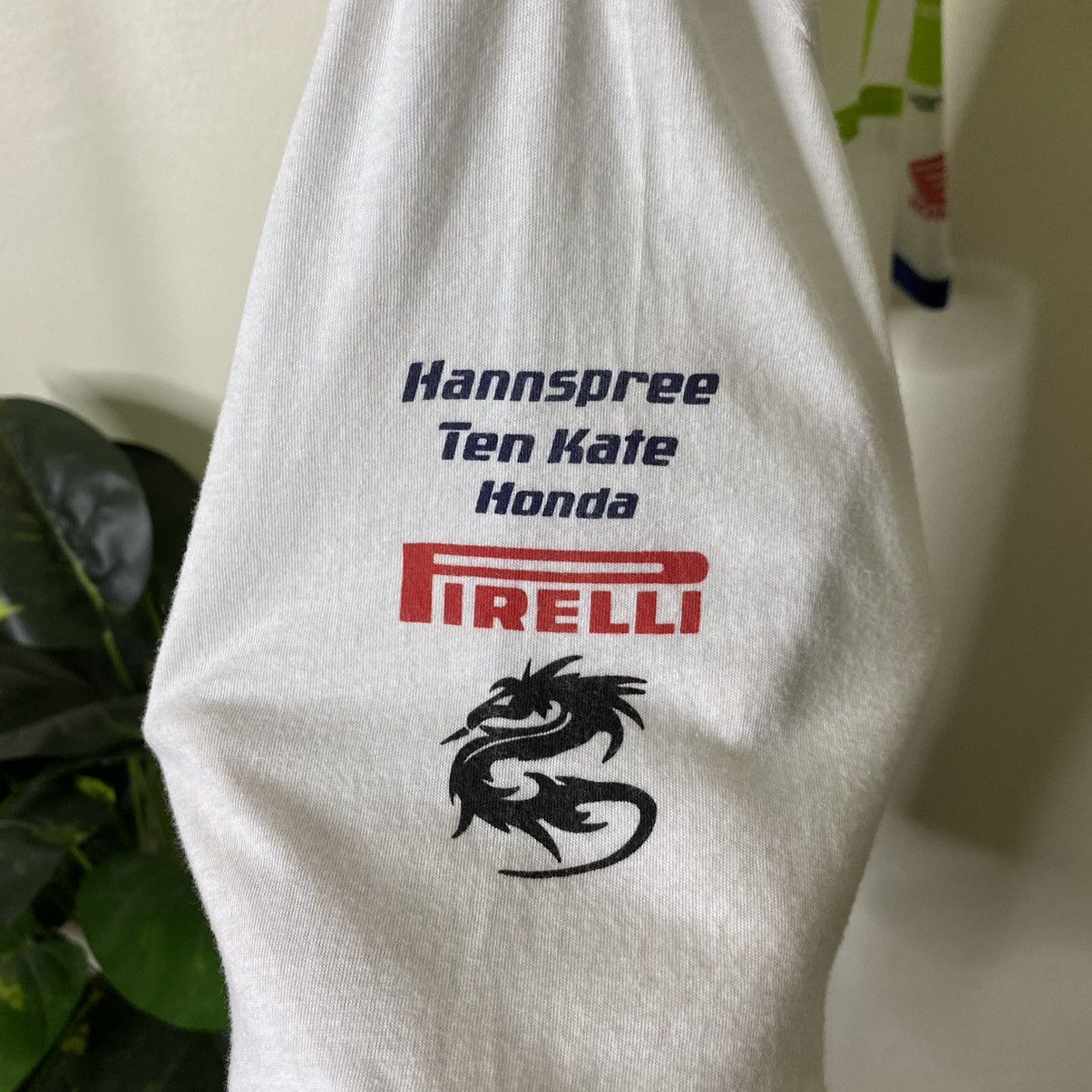 Honda Vintage Y2K Honda Racing Pirelli Ringer Tee Size US L / EU 52-54 / 3 - 8 Thumbnail