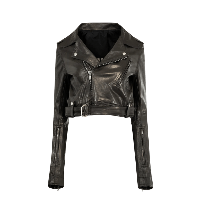 Rick Owens o1h1sh11225 Cropped Luke Stooges Jacket in Black Size M / US 6-8 / IT 42-44 - 1 Thumbnail