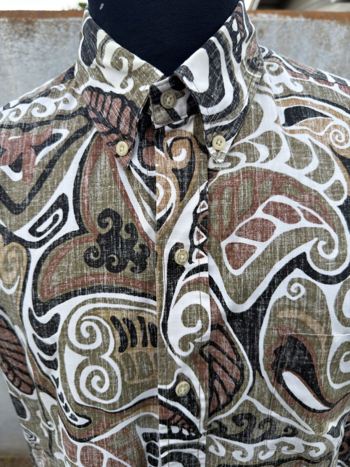 Reyn Spooner PreOwned Reyn Spooner Classic Brown Hawaiian Men's Large Size US L / EU 52-54 / 3 - 3 Thumbnail