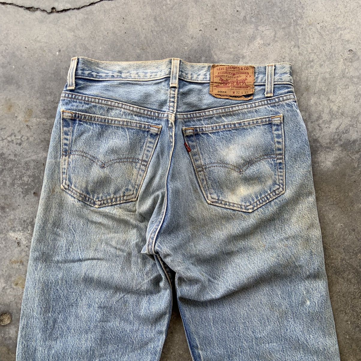 Levi's Vintage Clothing W30'' Vintage Levis 501xx Denim Blue Pants Distressed Size US 30 / EU 46 - 2 Thumbnail