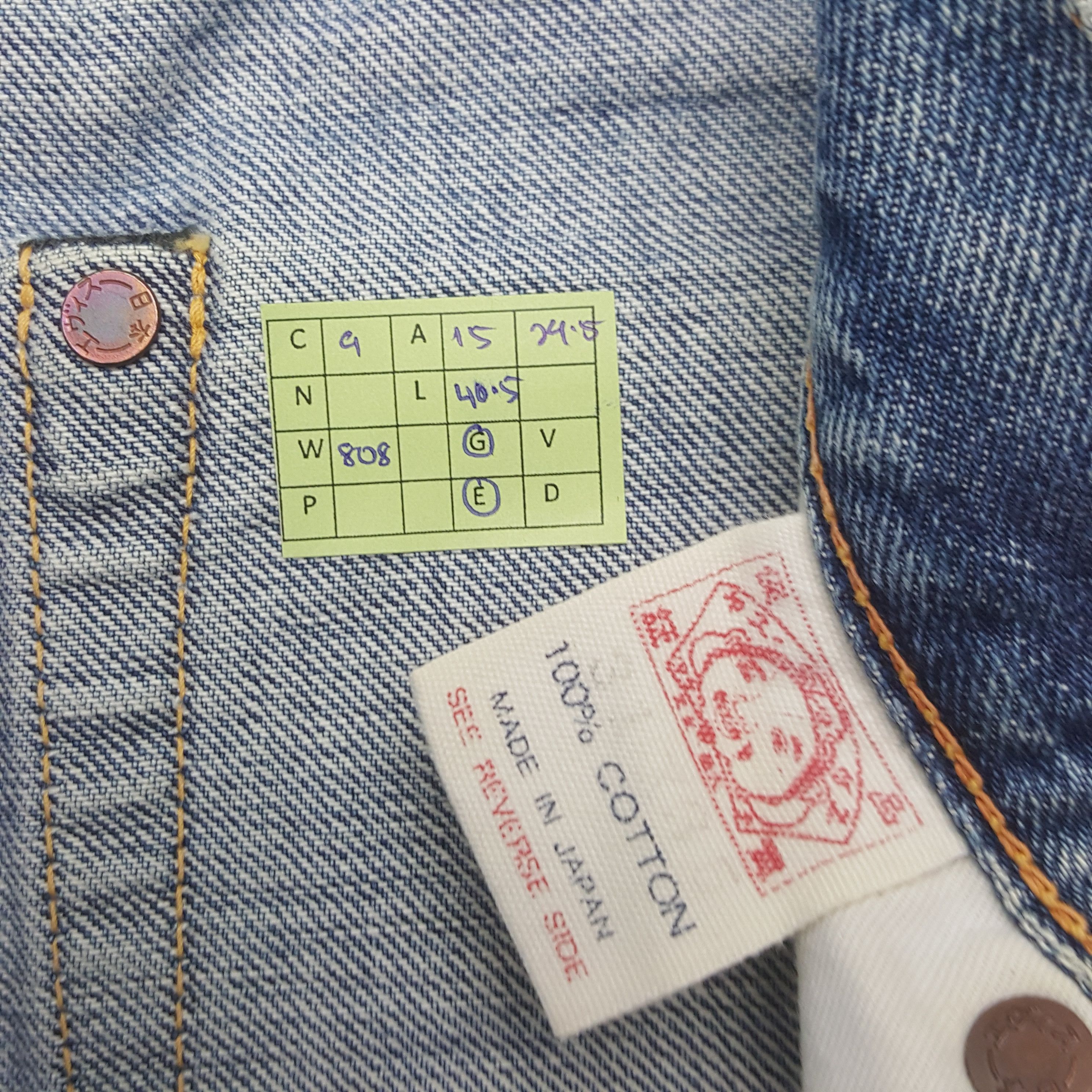 Evisu Vintage Evisu Japan Selvedge Daicock Custom Denim Jeans RR9 Size US 30 / EU 46 - 9 Thumbnail