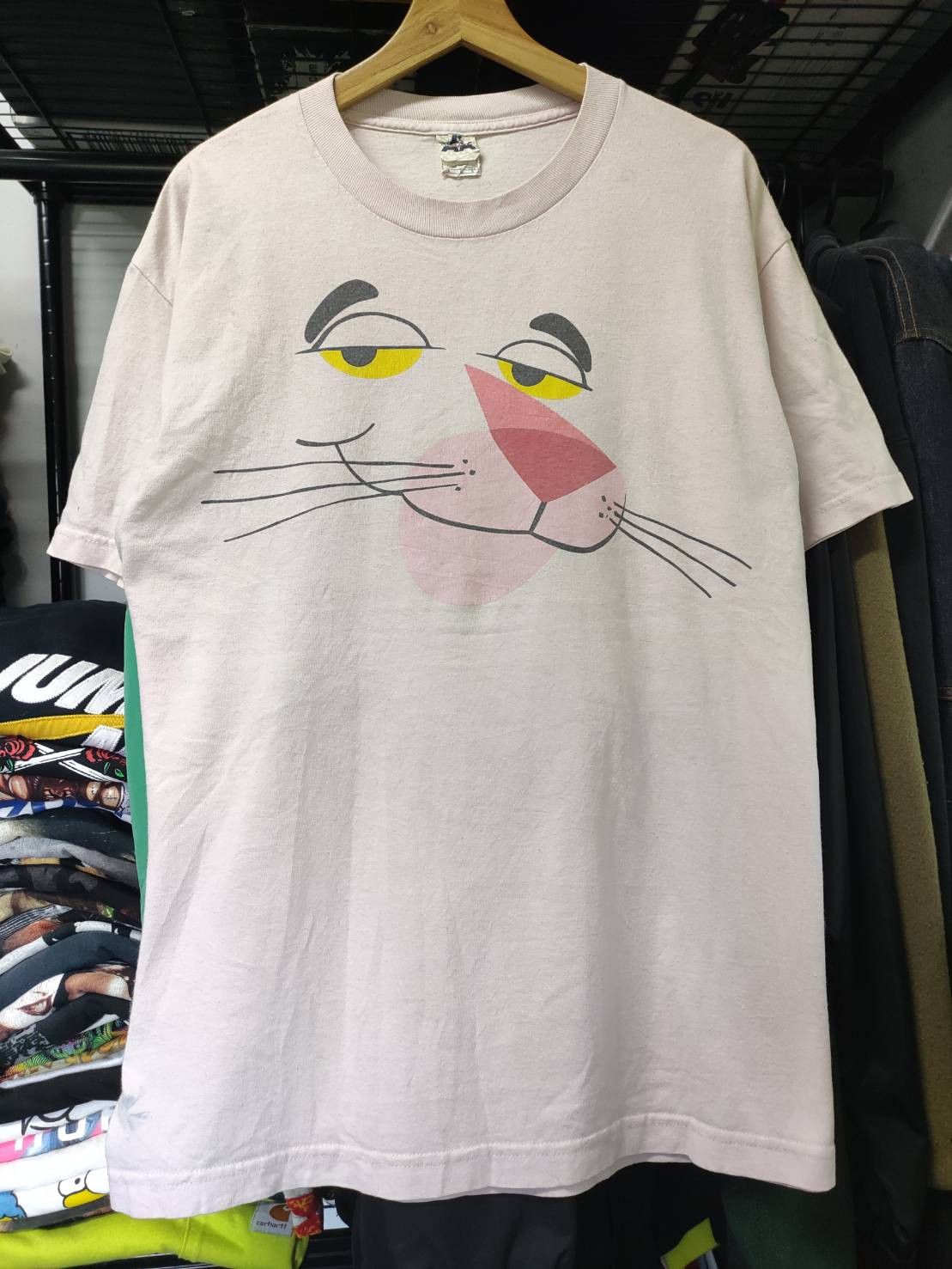 Cartoon Network × Vintage Vtg 00's Pink Panther Big Face T-Shirt Size US L / EU 52-54 / 3 - 2 Thumbnail