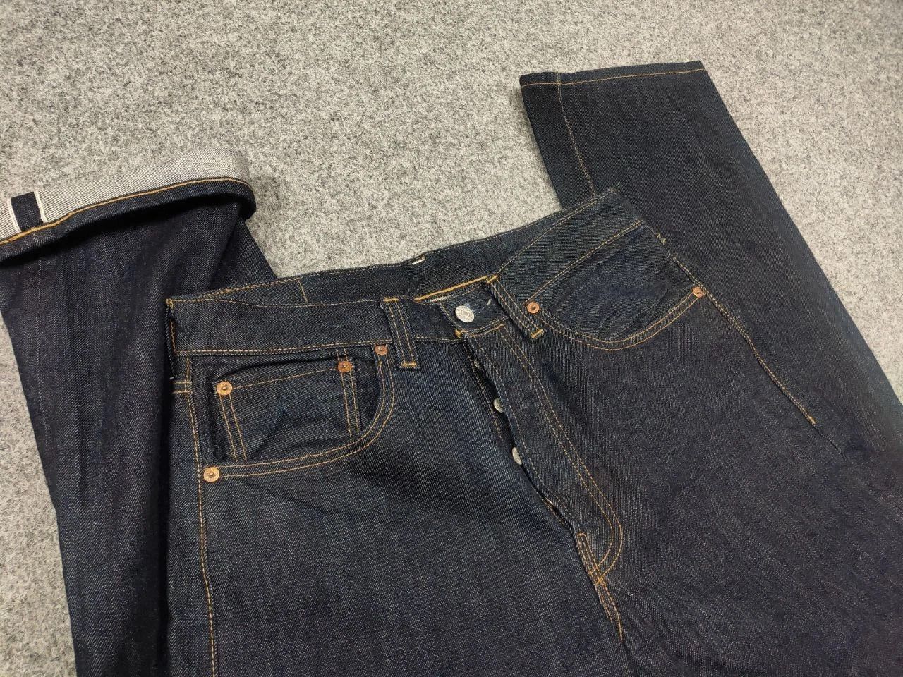 Levi's Levis 501XX Vintage 1955 Selvedge Rigid Denim Big E Japan Size US 34 / EU 50 - 8 Thumbnail