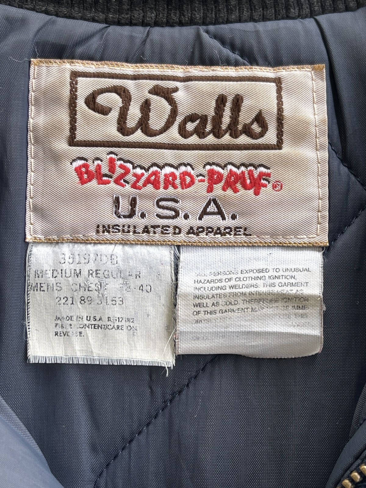 Vintage Vintage 90s Walls Quilted Bomber Jacket Size US M / EU 48-50 / 2 - 15 Thumbnail