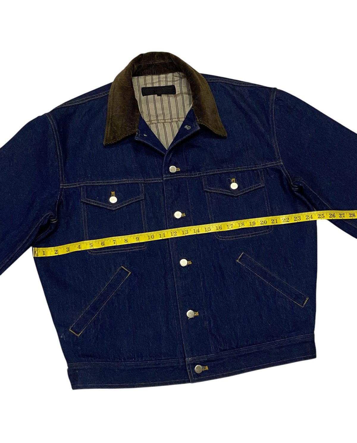 Comme des Garcons Rare🔥Vintage Comme Des Garçons Homme Denim Jacket Size US M / EU 48-50 / 2 - 18 Thumbnail