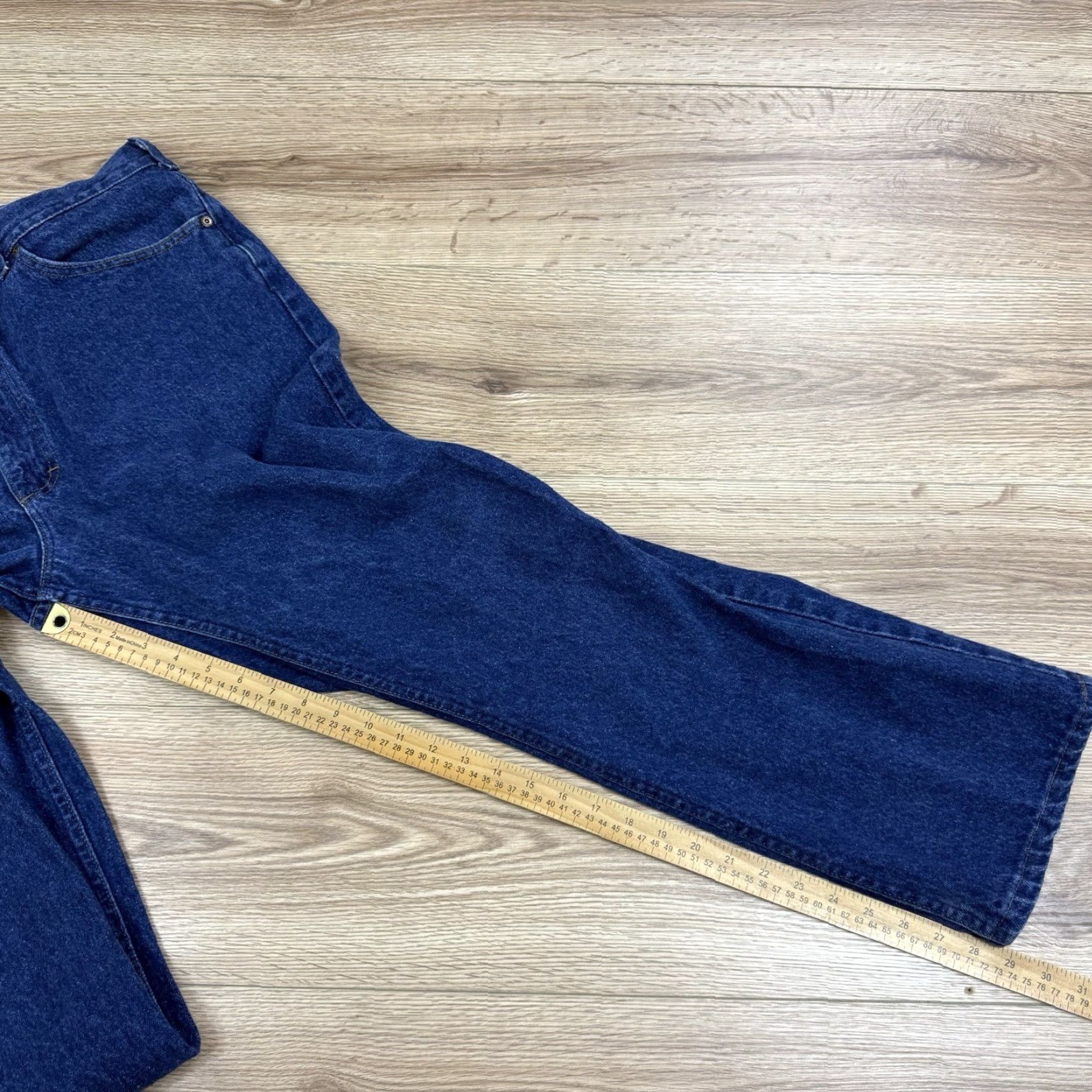 Lee VINTAGE Lee Jeans 38x32 Denim Blue Indigo USA Union Made Men Straight Jeans Inseam 32 Regular Size Mens Size US 38 / EU 54 - 7 Thumbnail