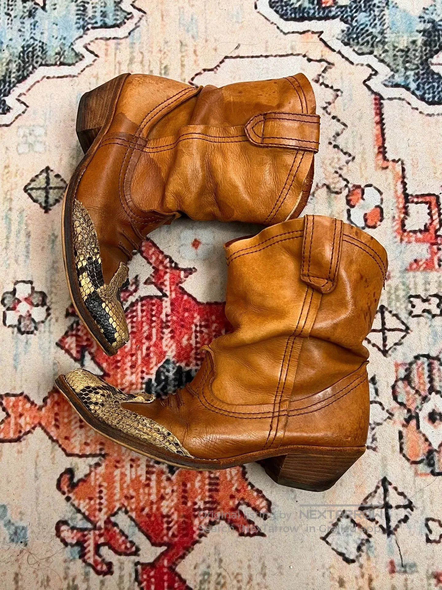 Junya Watanabe rare junya watanabe western boots in large size. Size US 11 / EU 44 - 1 Thumbnail