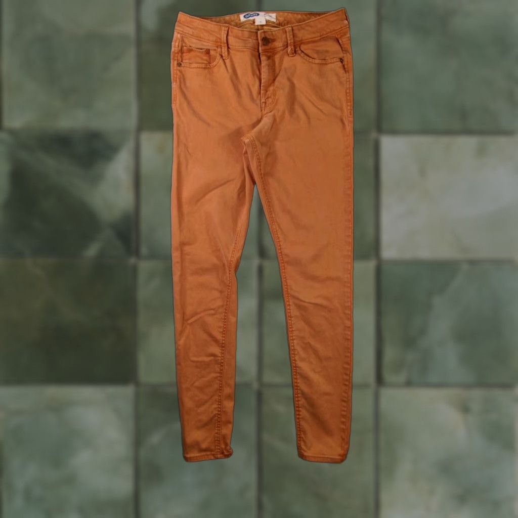 Old Navy Old Navy Jeans Womens 4 Rockstar Super Skinny Stretch Tobacco Leaf Brown Slim Size 27" / US 4 / IT 40 - 1 Thumbnail