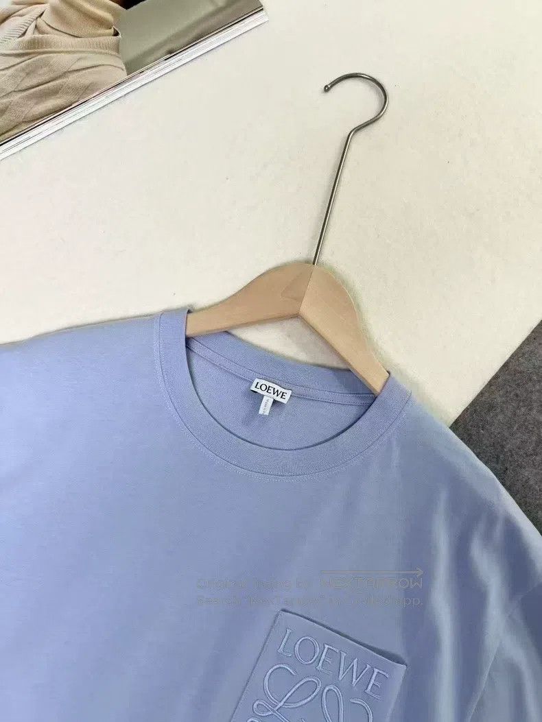 Loewe LOEWE Solid color logo embroidered crew neck short-sleeve Size XS / US 0-2 / IT 36-38 - 4 Thumbnail