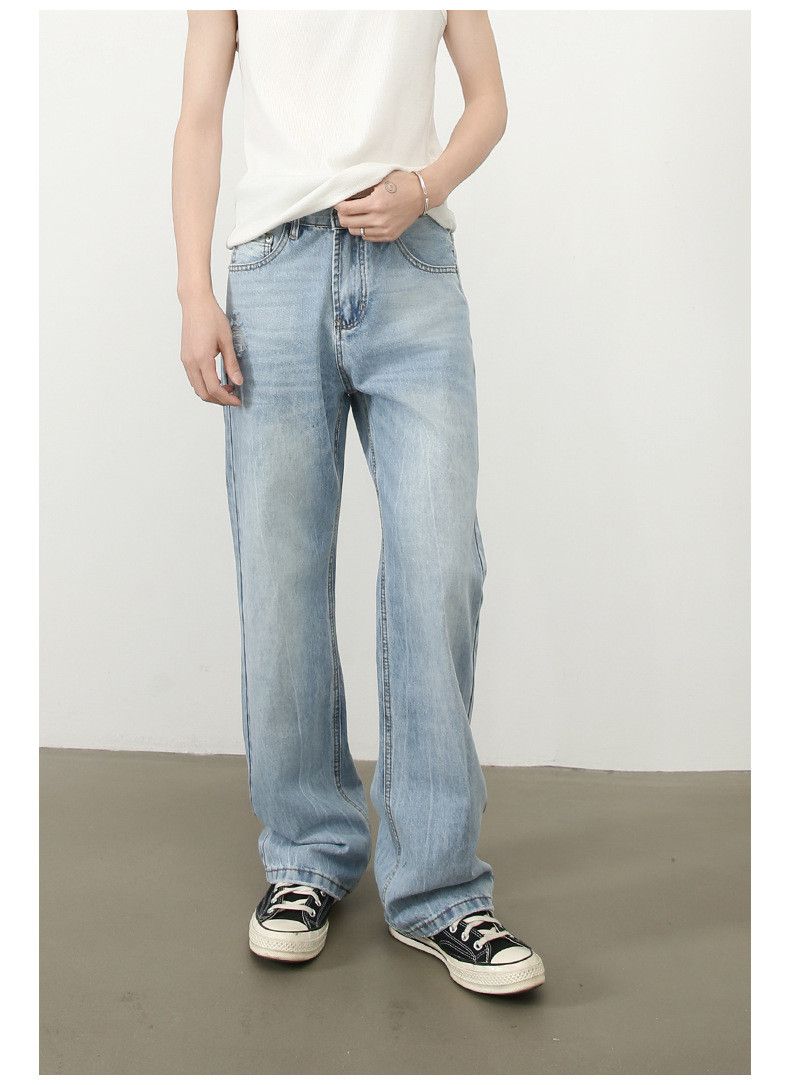 Japanese Brand × Jean American retro washed blue ripped jeans y2k Size US 32 / EU 48 - 3 Thumbnail