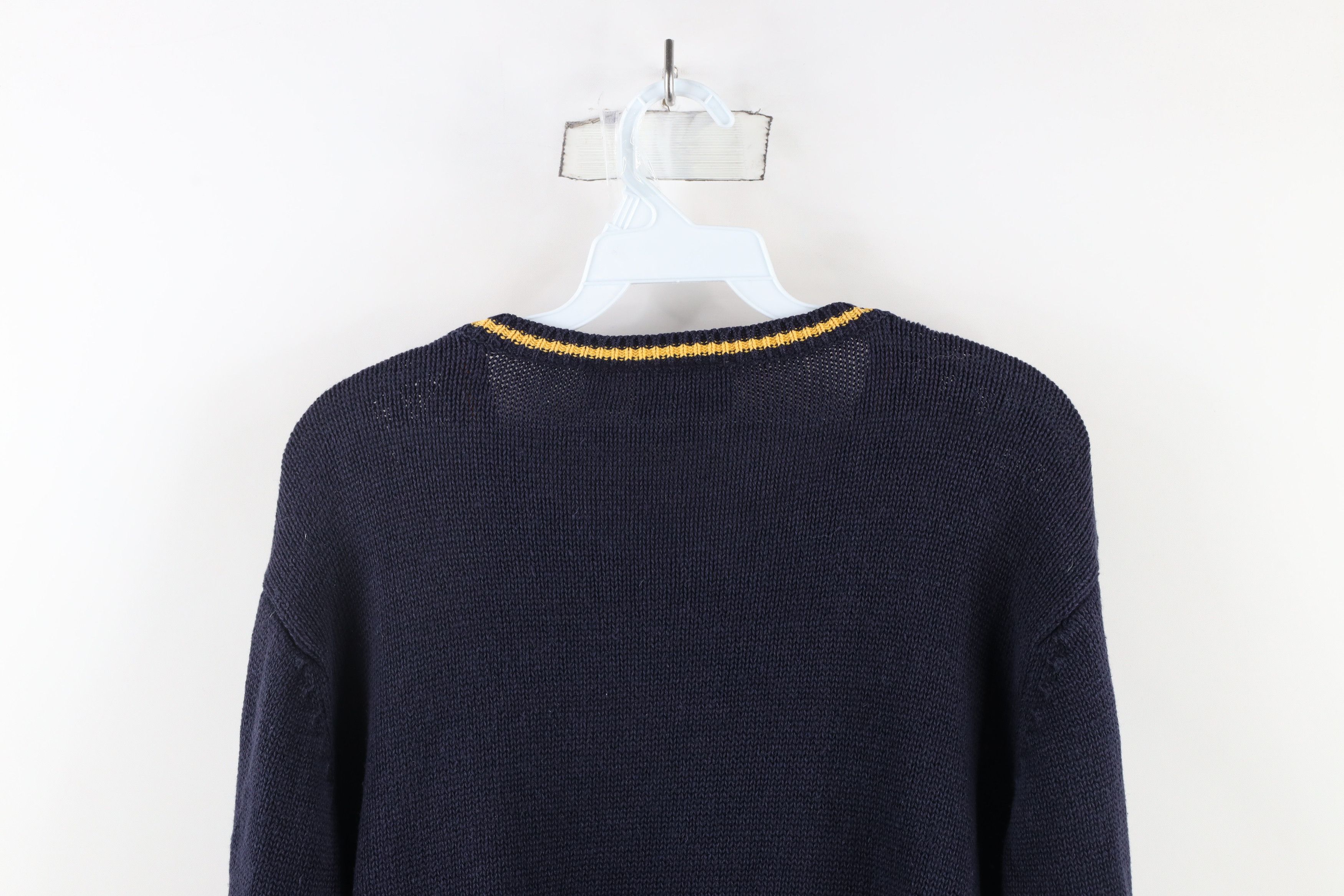 Vintage Vintage 90s Streetwear Diamond Ribbed Cable Knit Sweater Size S / US 4 / IT 40 - 6 Thumbnail