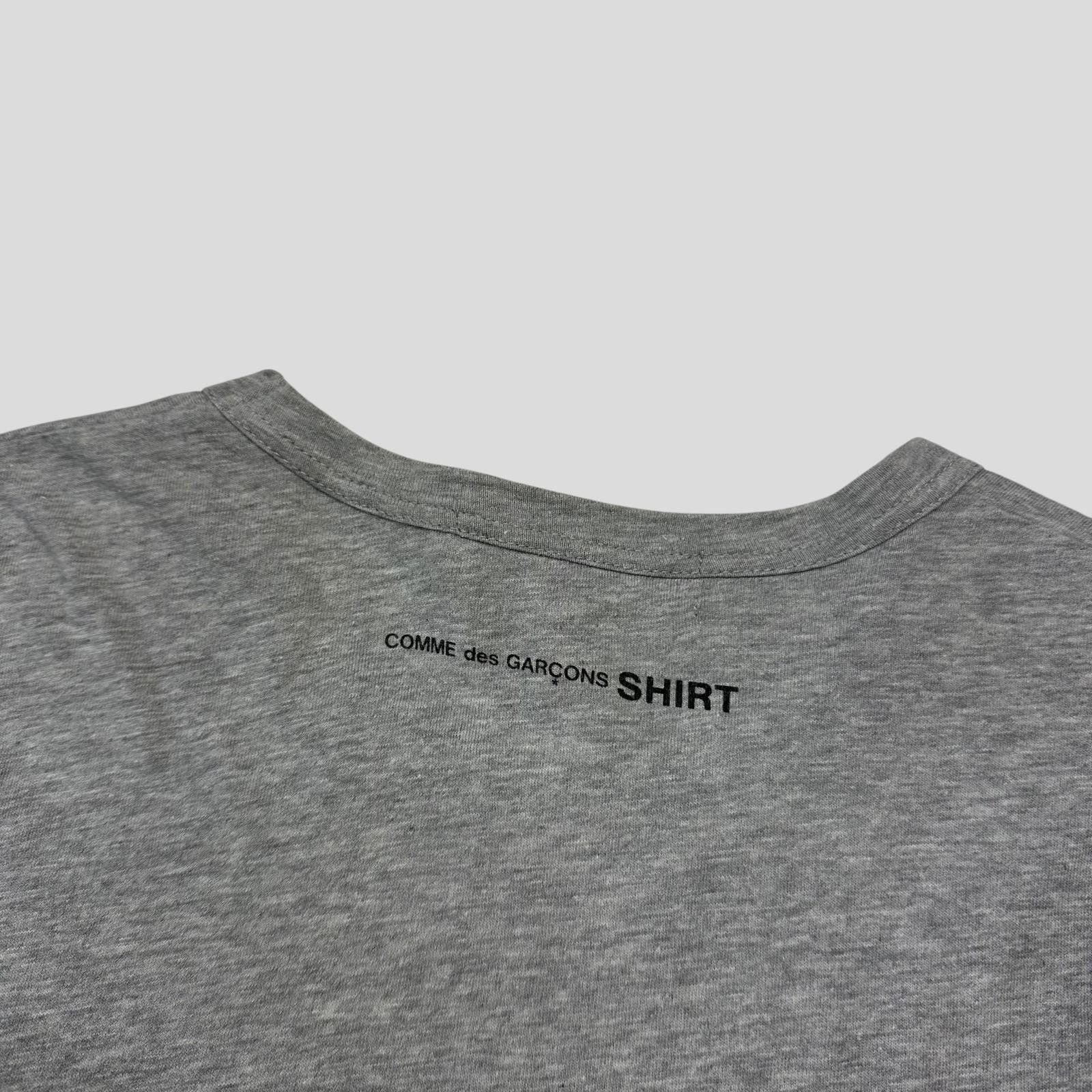 Comme des Garcons CDG SHIRT Mini Logo Cotton Grey T-shirt - M Size US M / EU 48-50 / 2 - 2 Thumbnail