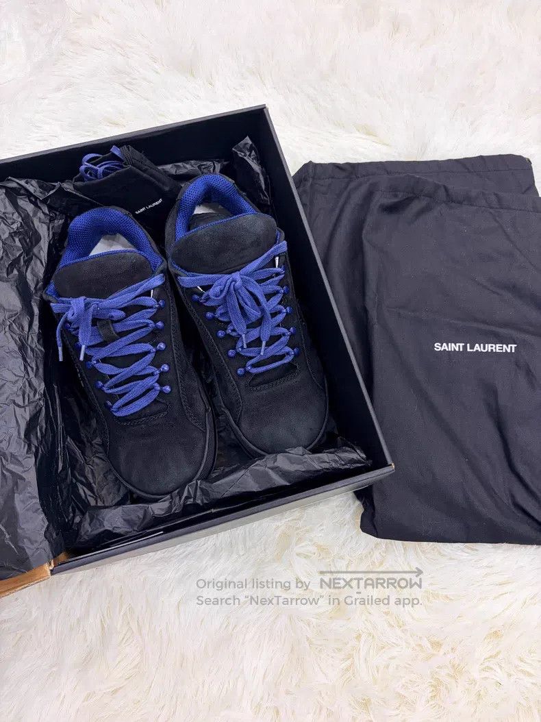 Saint Laurent Paris Saint Laurent Paris Black Suede Sports Shoes Size US 8 / EU 41 - 3 Thumbnail