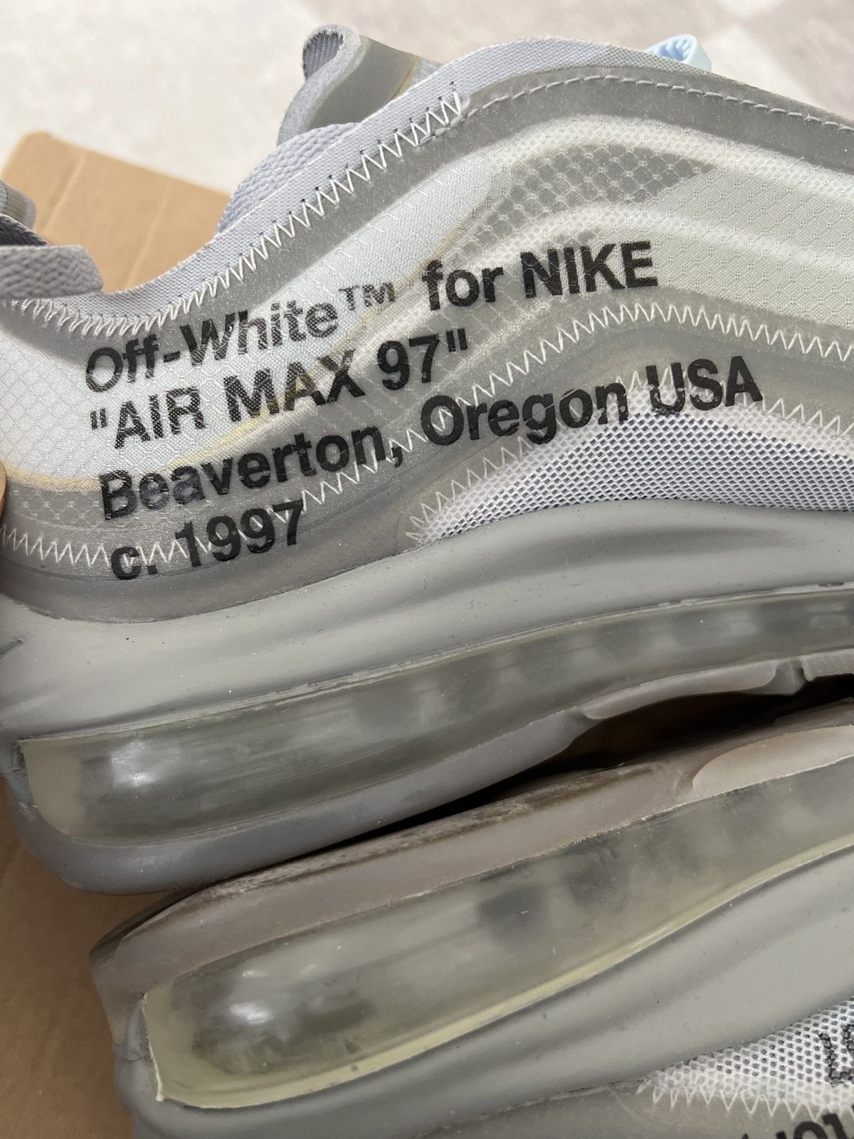 Nike × Off-White Nike air max 97 x off white menta size 8.5us Size US 8.5 / EU 41-42 - 4 Thumbnail