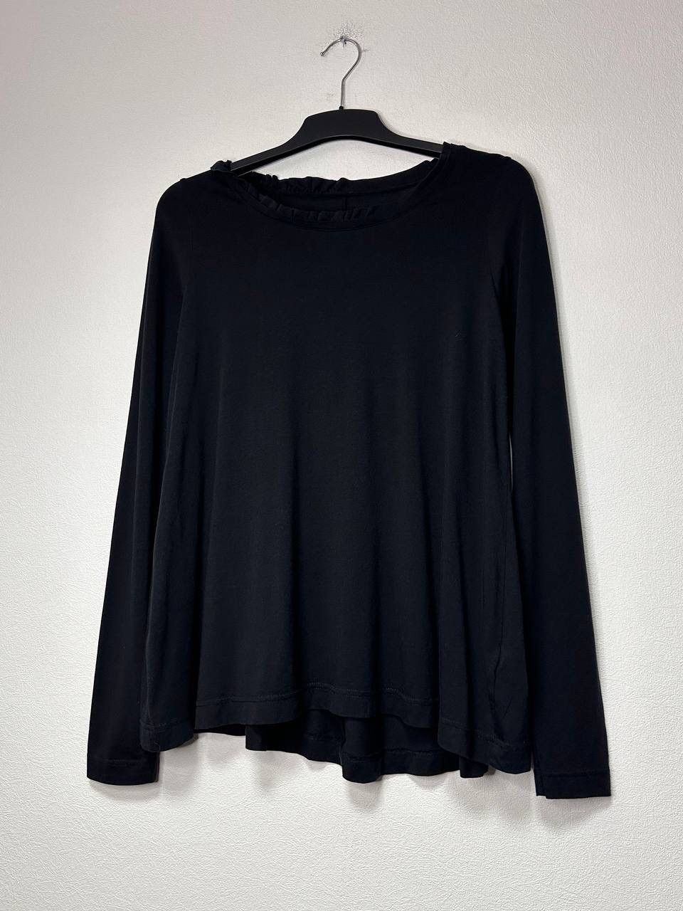 Rundholz Rundholz Black Asymmetric Long Sleeve Top Made In Portugal S Size S / US 4 / IT 40 - 1 Thumbnail