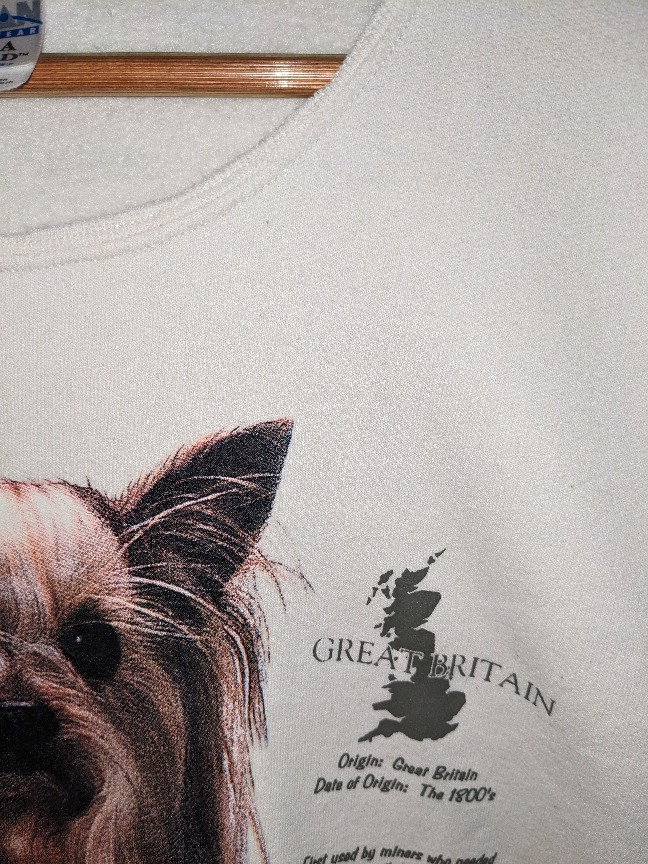 Vintage Vintage 90s Yorkshire Terrier Animal Nature Sweatshirt Size US L / EU 52-54 / 3 - 7 Thumbnail