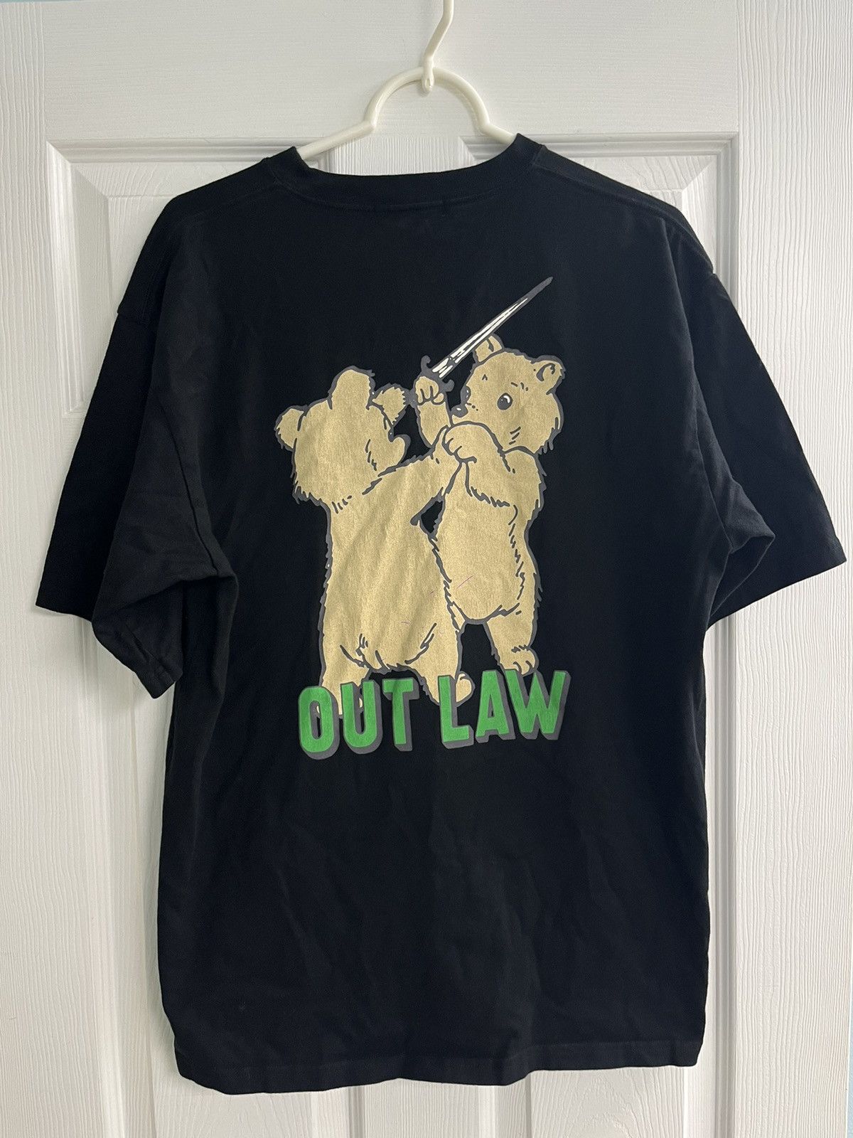 Undercover Out Law Bears Sword Graphic Black Tshirt