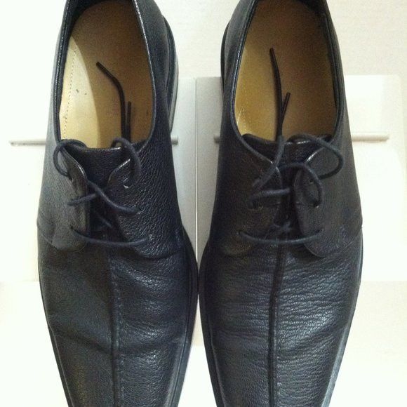Cole Haan COLE HAAN MENS BLACK LEATHER DRESS SHOES SIZE: 9.5M Size US 9.5 / EU 42-43 - 3 Thumbnail