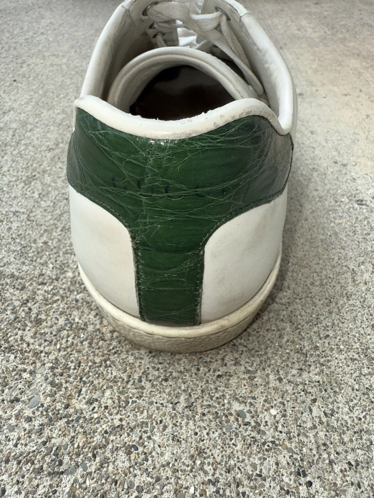 Gucci Gucci Ace Sneakers 9.5 White Leather Low 386750 Size US 9.5 / EU 42-43 - 4 Thumbnail