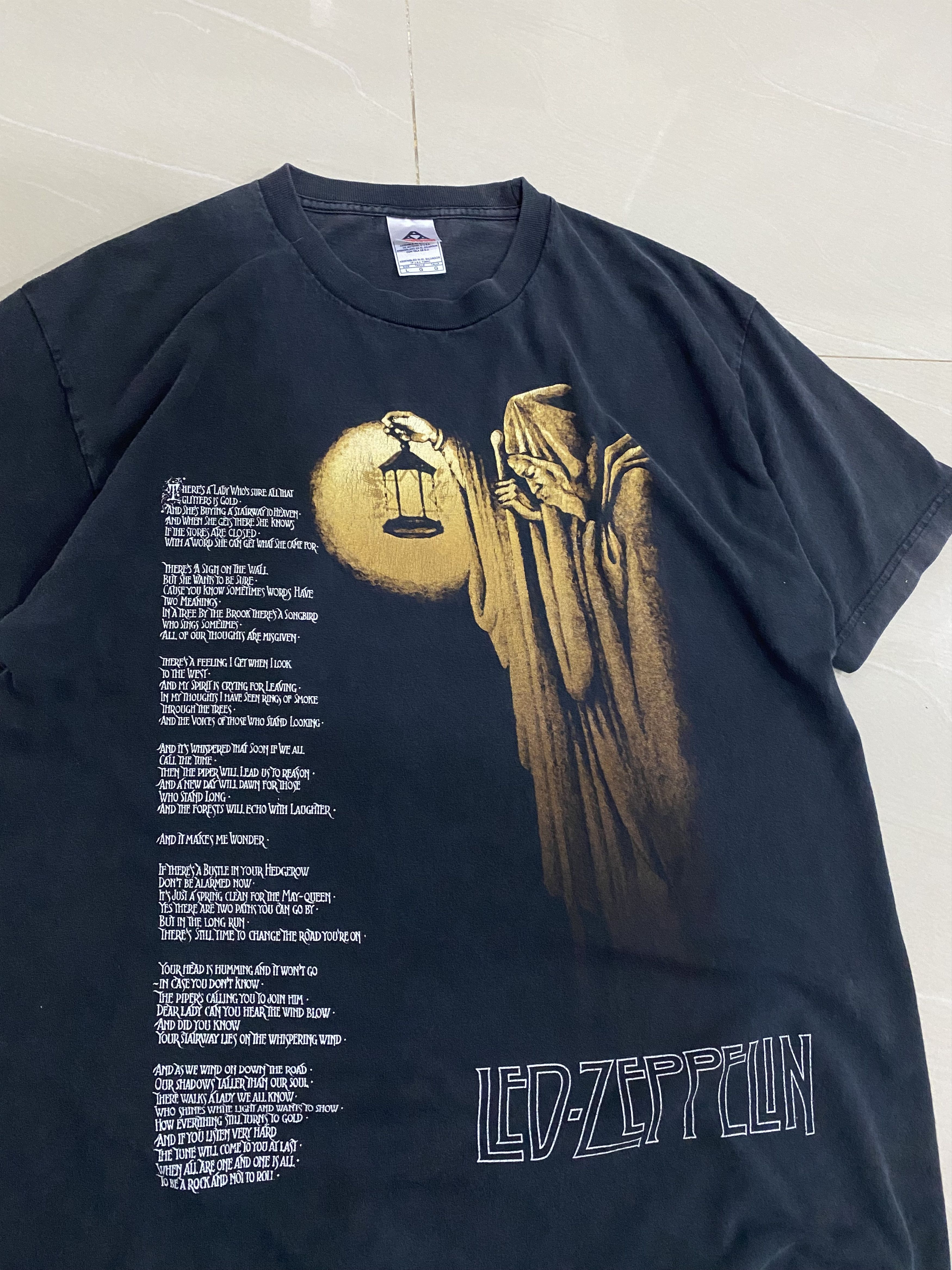 Band Tees Vintage Led Zeppelin Heaven With Lyvics Tshirt Size US L / EU 52-54 / 3 - 2 Thumbnail
