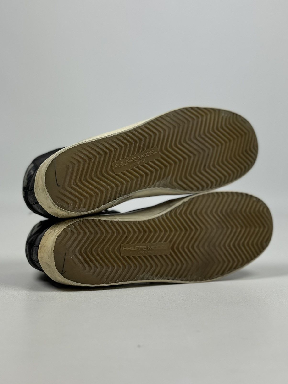 Philippe Model Philippe Model Leather High-Top Sneakers Made in Italy Size US 8 / IT 38 - 7 Thumbnail