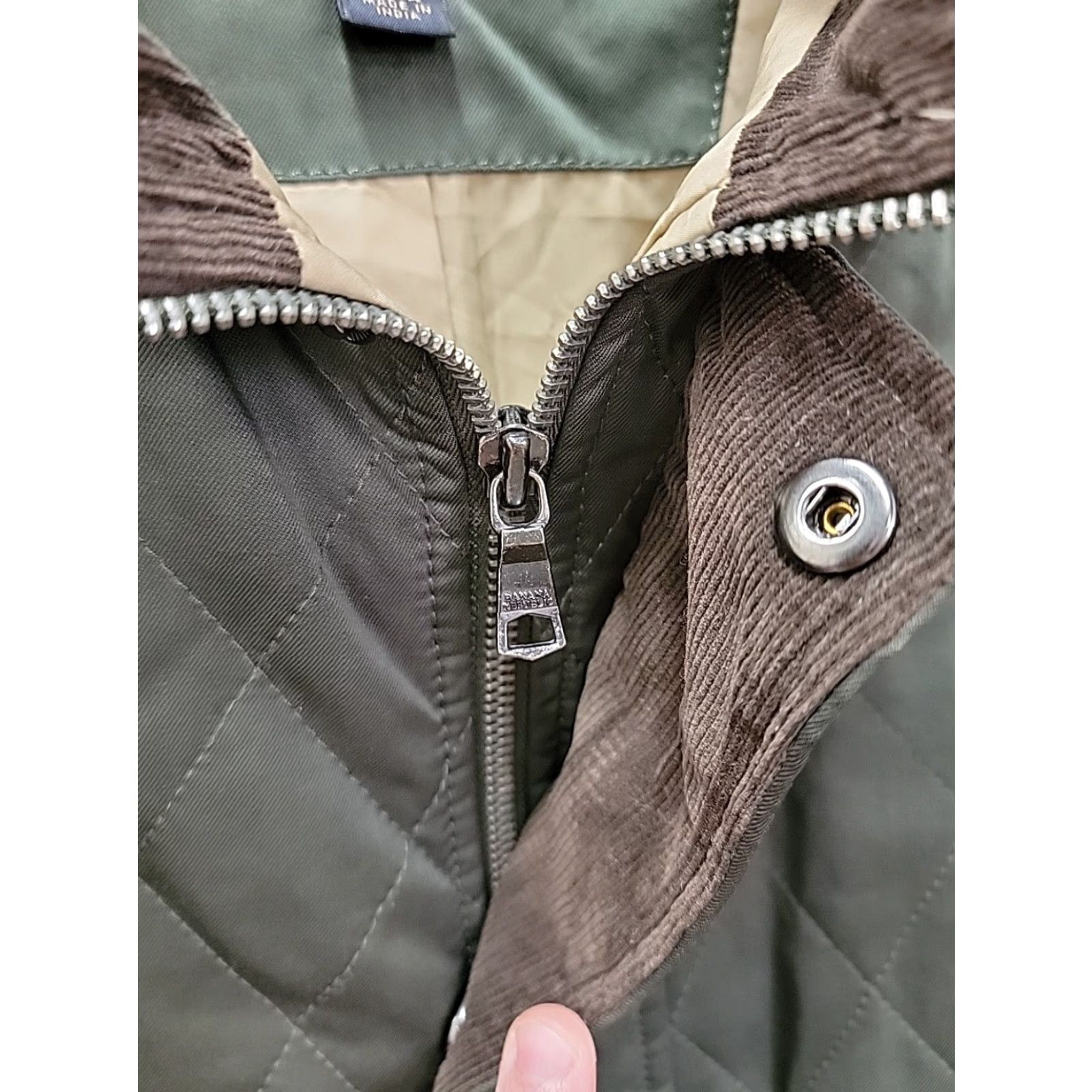 Banana Republic Banana Republic Mens Green Quilted Chore Jacket Zip Up Size S Size US S / EU 44-46 / 1 - 5 Thumbnail