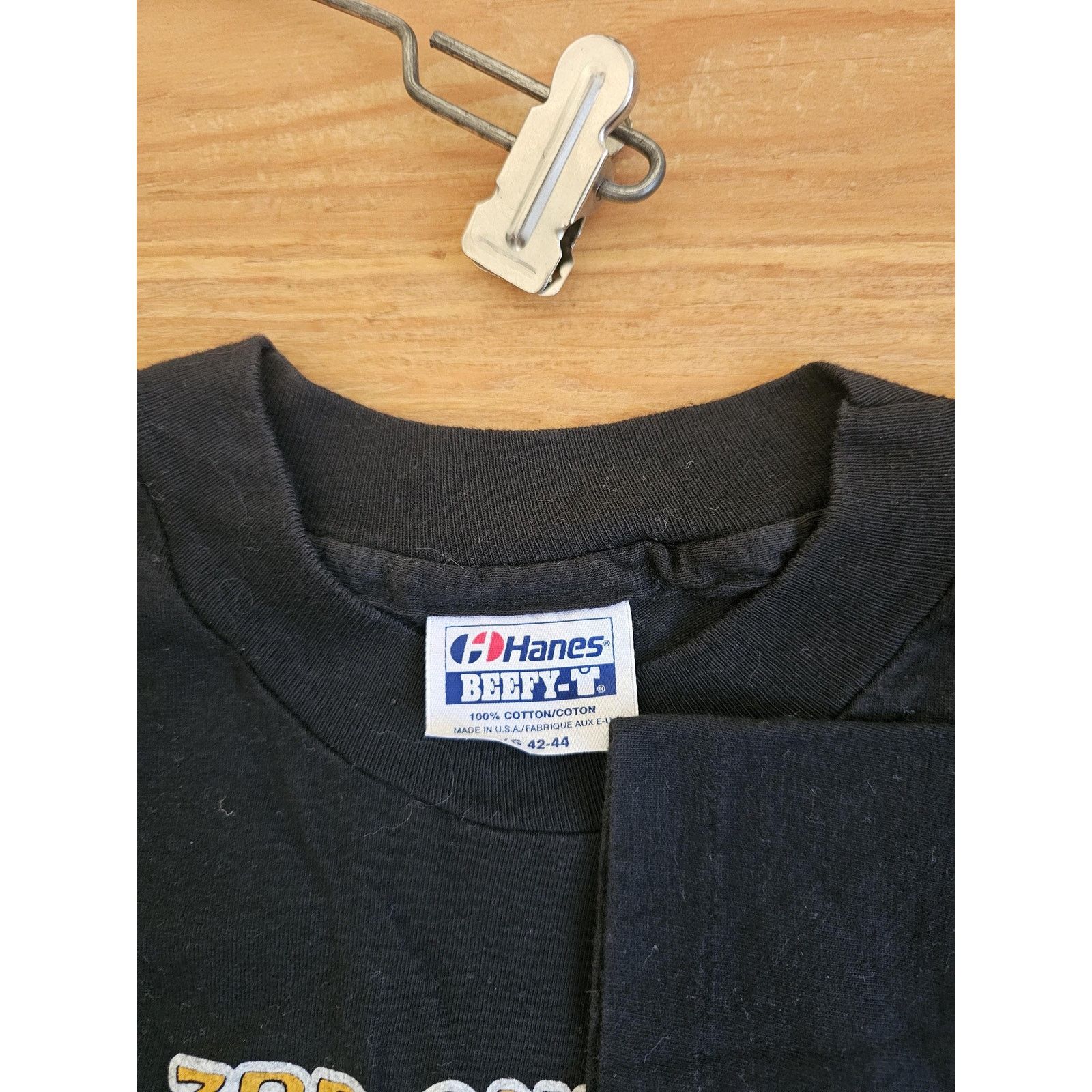 Hanes 80s Black Hills Motorcycle Show Rally T-Shirt Black Sz L Size US L / EU 52-54 / 3 - 4 Thumbnail