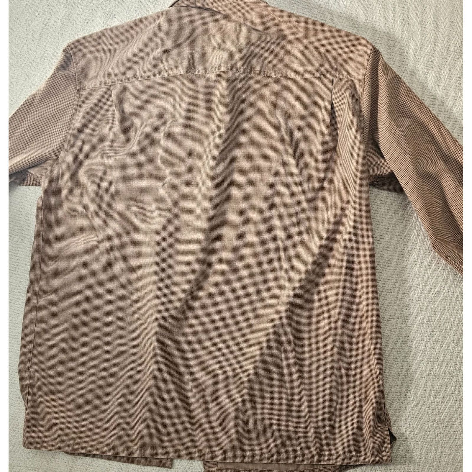 Weatherproof Weatherproof Mens L Shirt Button-Down Long Sleeve Brown Check Nylon Pocket Casual Workwear Button-Up Vintage: No Thread Size US L / EU 52-54 / 3 - 7 Thumbnail