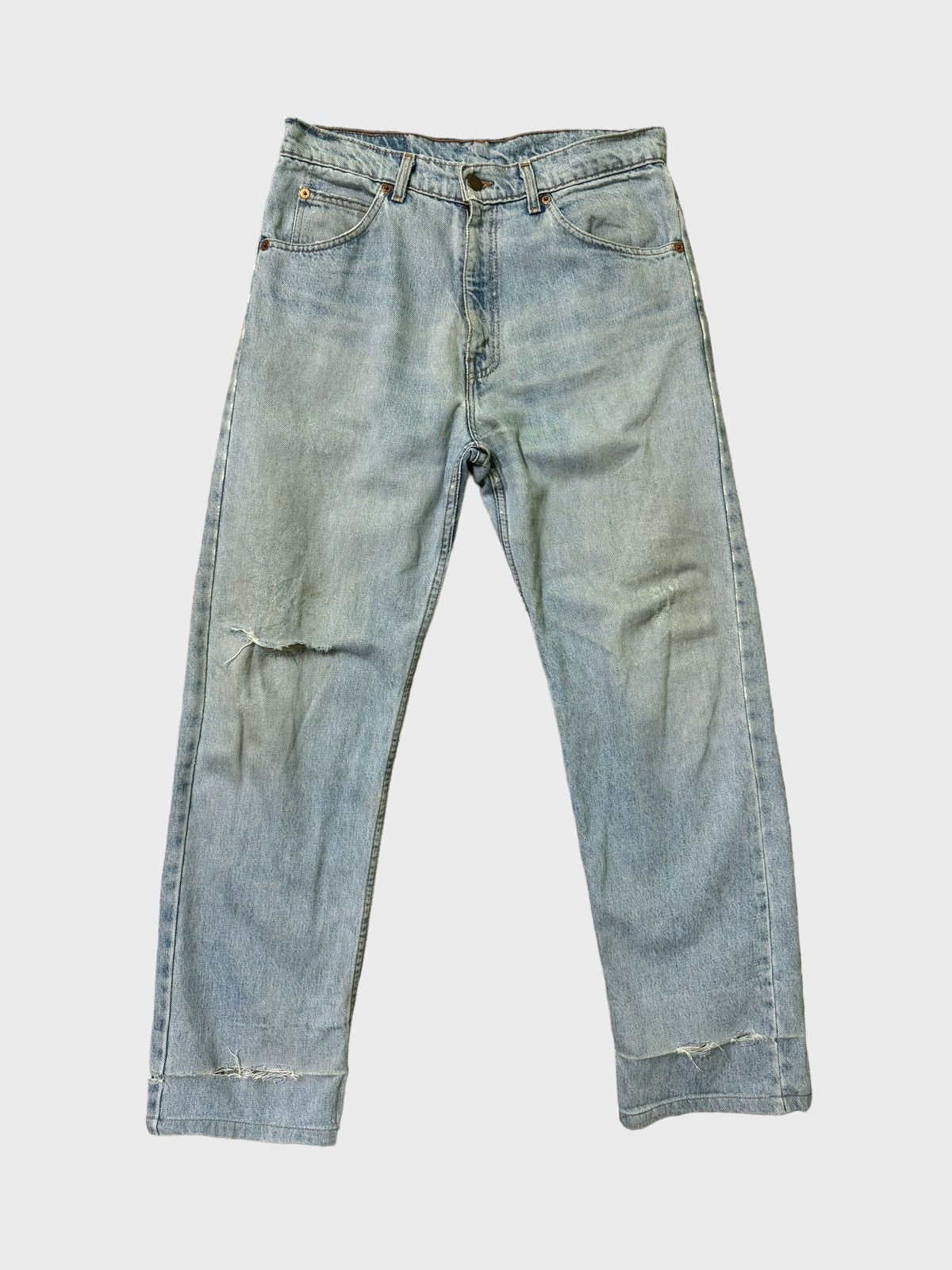 Levi's × Vintage Vintage Levi's 507 Blue Orange Tab Distressed Alter Denims Size US 31 - 1 Thumbnail