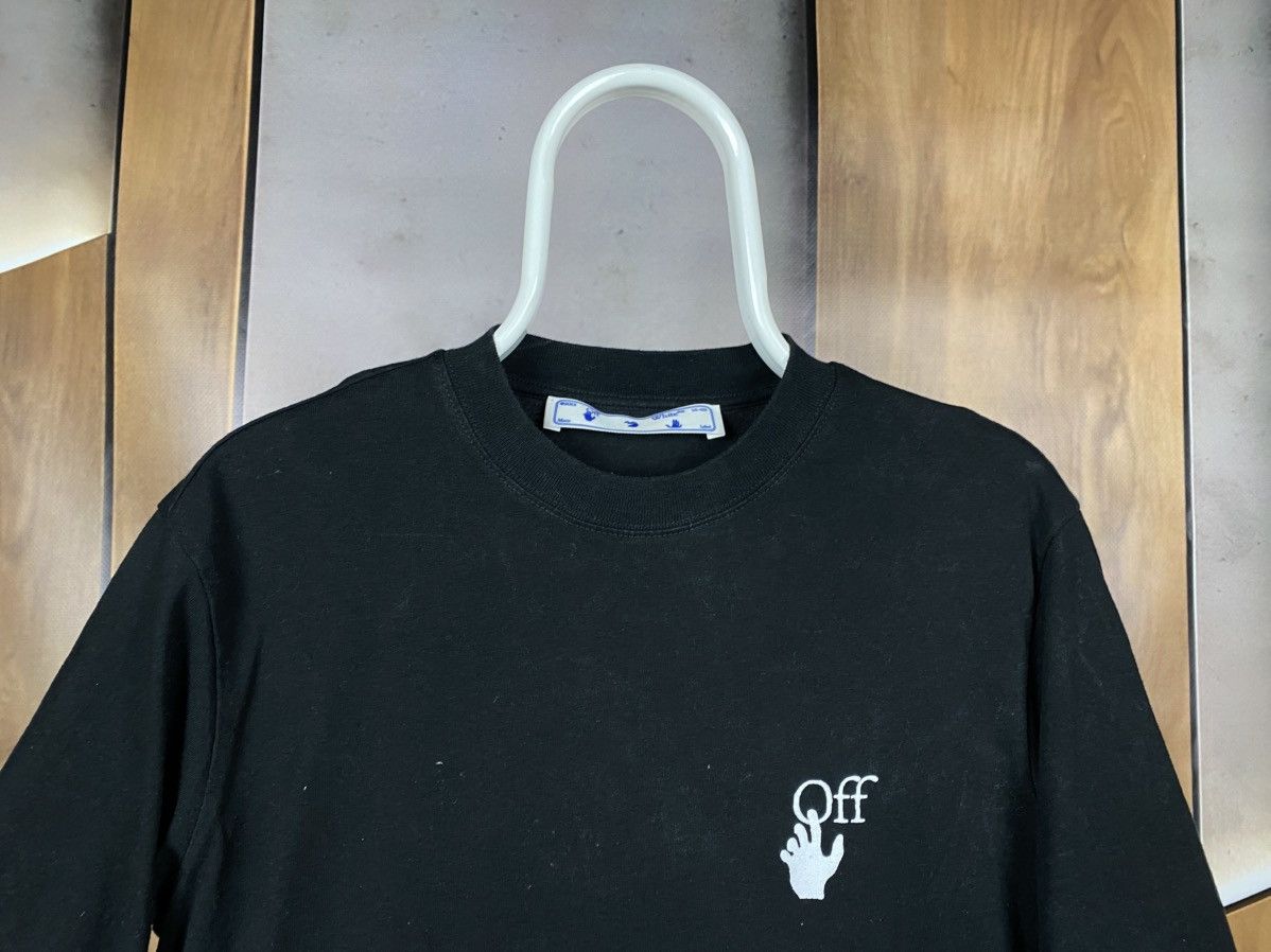 Off-White ✂️T-Shirt Off White 2013 Cut Here Main Label Tee✂️ Size US XS / EU 42 / 0 - 6 Thumbnail