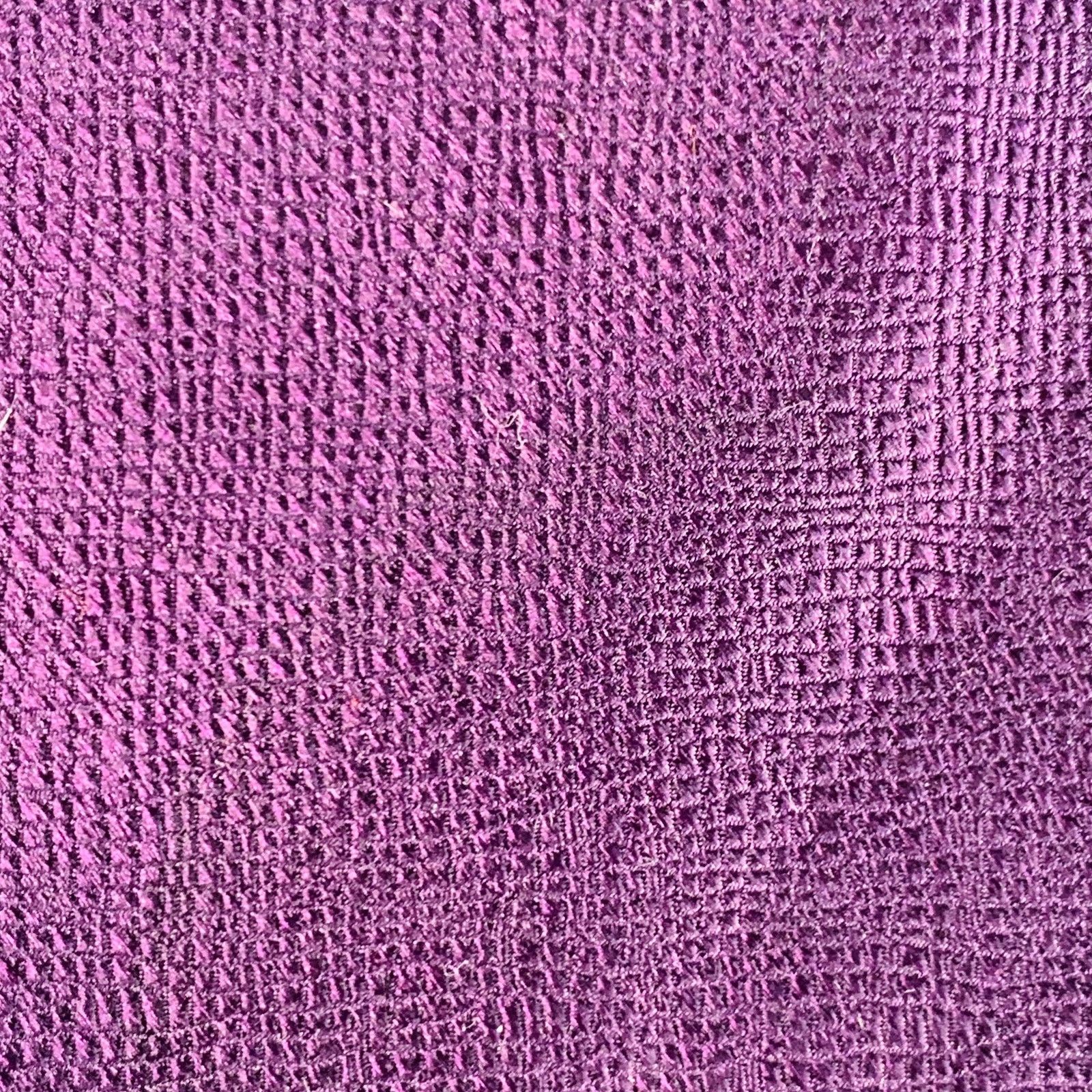Valentino VALENTINO Purple Saffiano Crosshatch Textured Silk Tie Size ONE SIZE - 2 Thumbnail