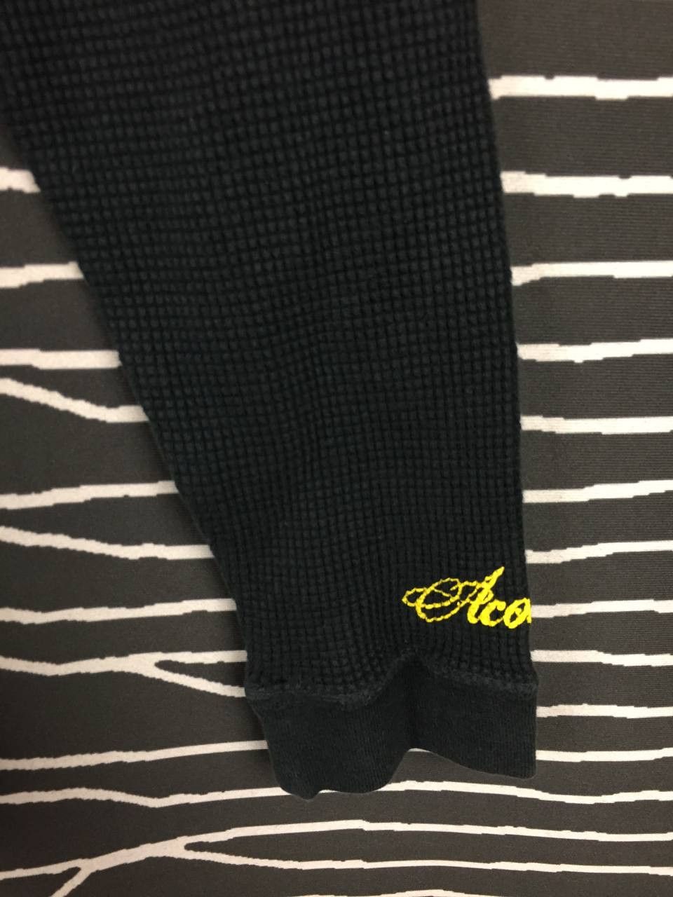 Japanese Brand Acoustic Japan Devil’s Motor Garage Waffle Knit Thermal Tee Size US M / EU 48-50 / 2 - 4 Thumbnail