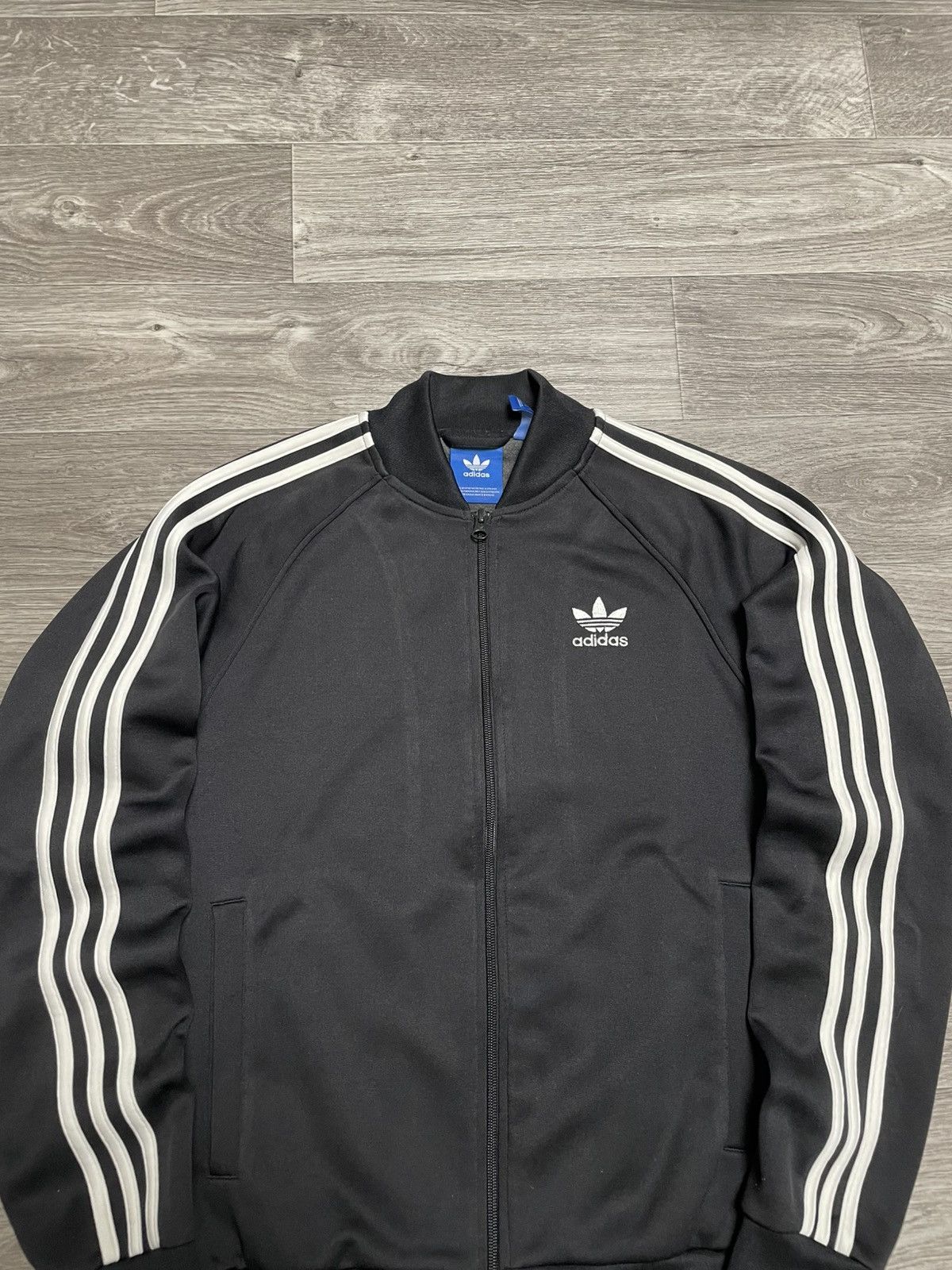 Adidas Adidas Fire Bird Black 3-Stipe Track Jacket Bomber Y2K Size US S / EU 44-46 / 1 - 2 Thumbnail