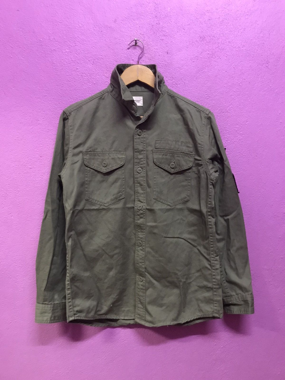 Vintage Military Browny Shirts Size US M / EU 48-50 / 2 - 1 Thumbnail