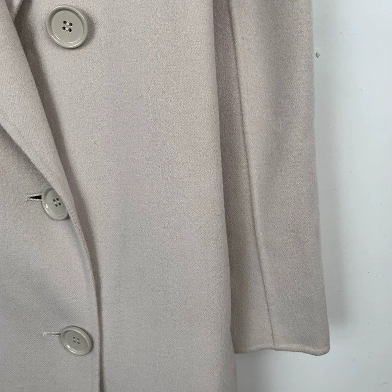 Max Mara Max Mara Light grey double-breasted wool coat with lapels Size M / US 6-8 / IT 42-44 - 4 Thumbnail