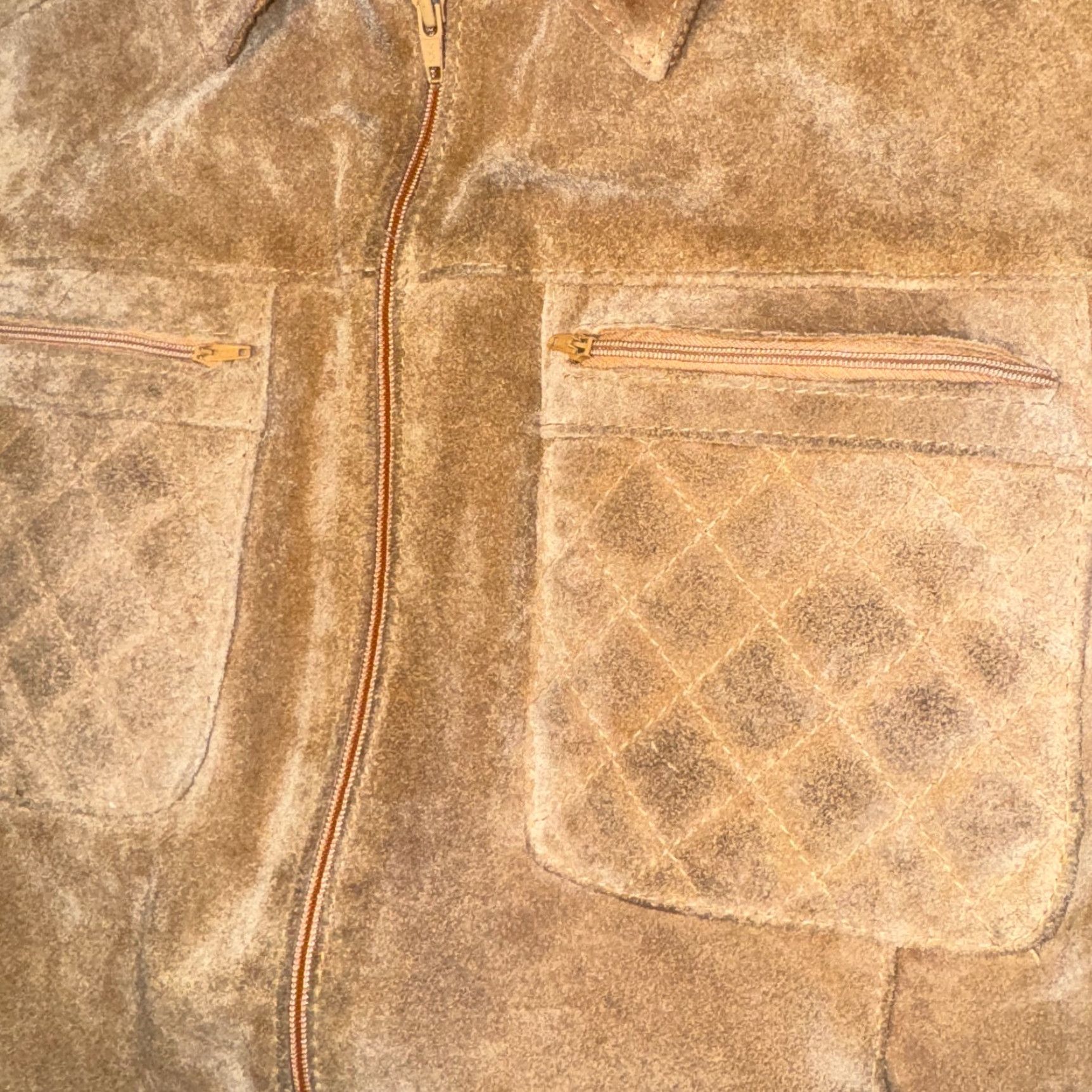 Vintage VINTAGE Hi Gear Leather Suede Western Knit Gaucho Jacket Small/Medium Men Regular Brown Pockets Jacket Size US M / EU 48-50 / 2 - 3 Thumbnail