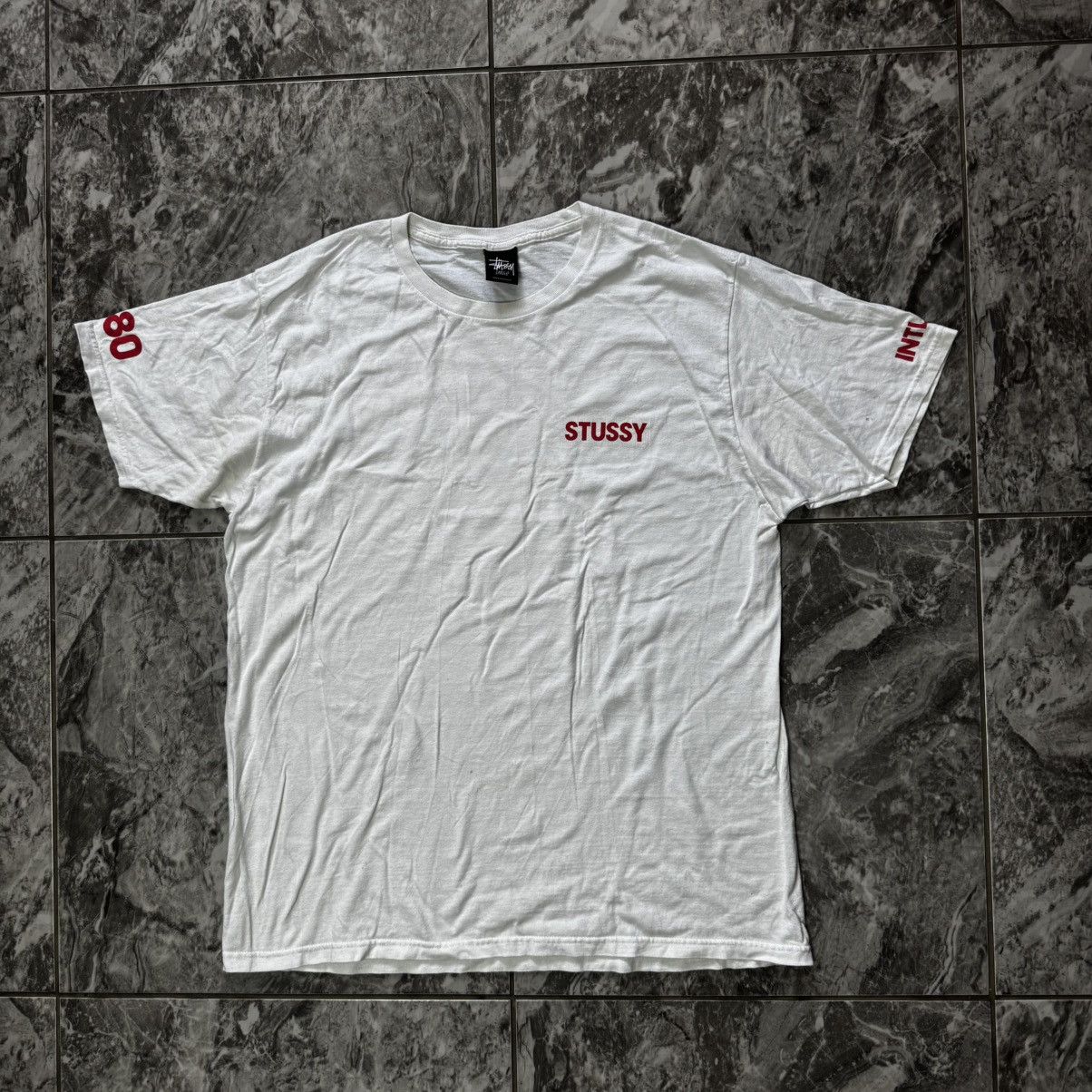 Stussy × Vintage Vintage Stussy Flag Lightly T-Shirt Size L Size US L / EU 52-54 / 3 - 2 Thumbnail