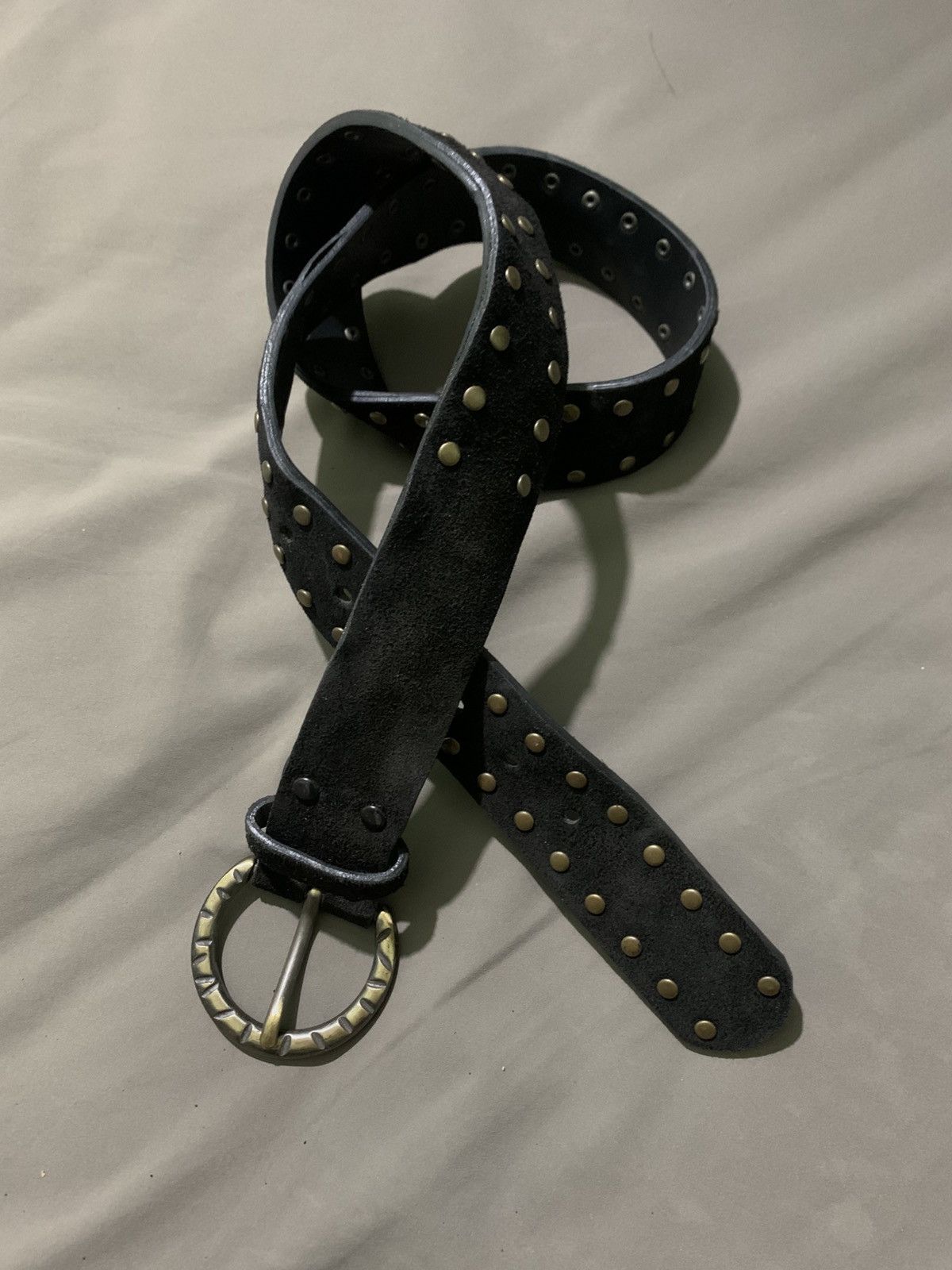 If Six Was Nine Black leather studded belt Size ONE SIZE - 1 Thumbnail