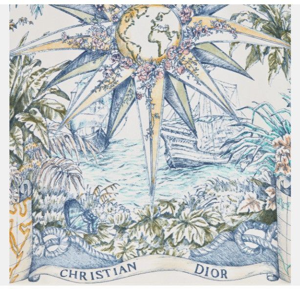 Dior o1w1db10924 Chez Moi Short-Sleeved Shirt in Multicolor Size XL / US 12-14 / IT 48-50 - 3 Thumbnail