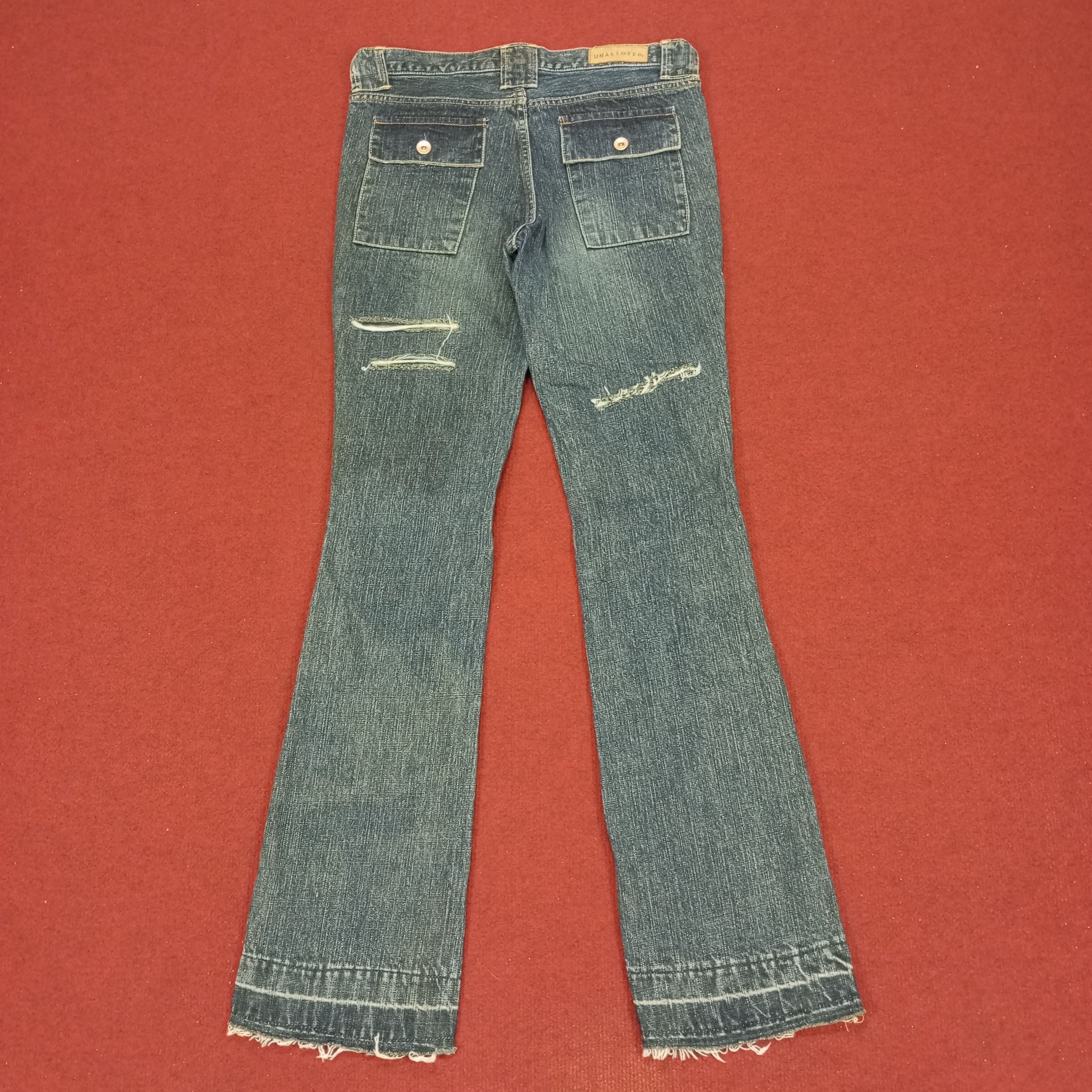 Japanese Brand Unalloyed Fashion Bush Jeans Style Streetwear Rock Punk Size 32" / US 10 / IT 46 - 4 Thumbnail