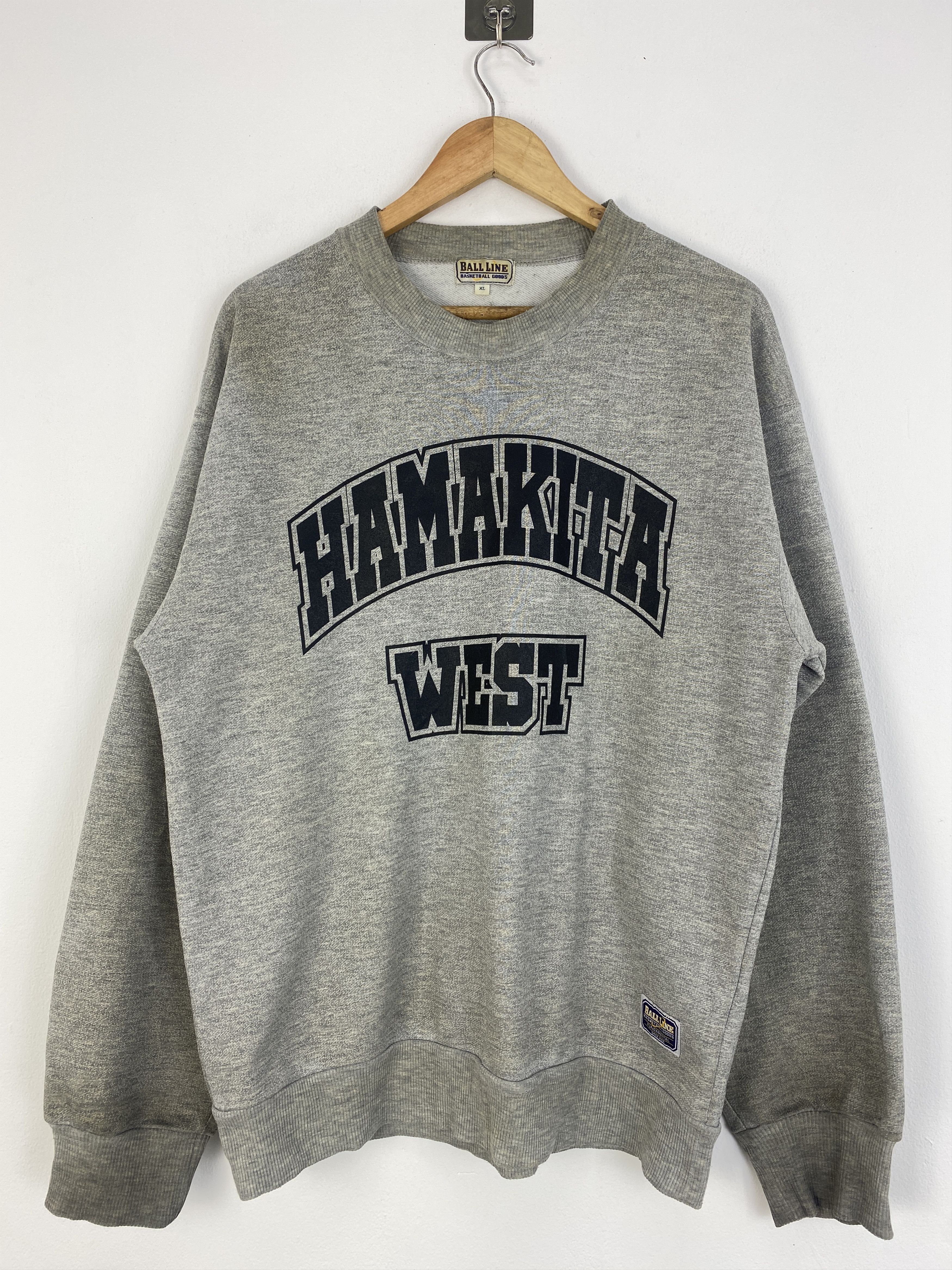 Japanese Brand × Vintage Vintage Hamakita West Spell Out Basketball Sweatshirt SH0010 Size US XL / EU 56 / 4 - 1 Thumbnail