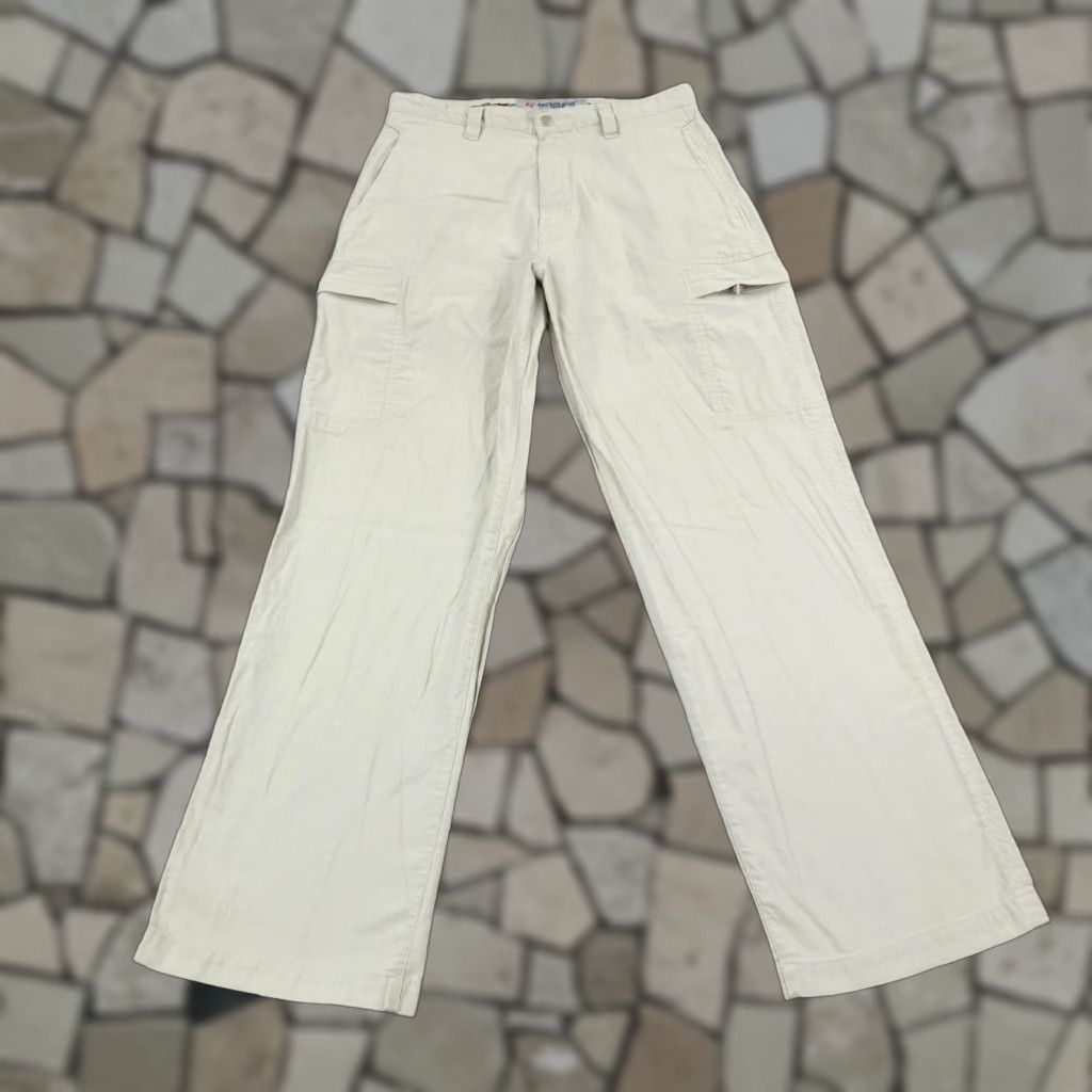 Anchor Blue VINTAGE Anchor Blue Cargo Pants Mens 32x32 Khaki Beige Cotton Utility Casual Y2K Size US 32 / EU 48 - 1 Thumbnail