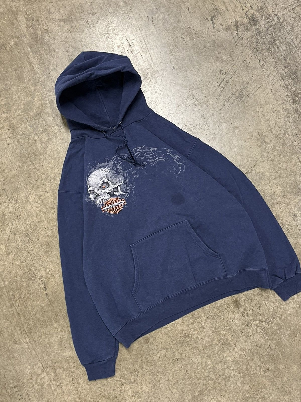 Harley Davidson Harley Davidson vintage y2k skull grunge hoodie skater hype Size US M / EU 48-50 / 2 - 3 Thumbnail