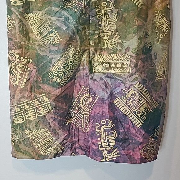 Vintage Vera Mont Avant Garde Midi Skirt Punk Faux Wrap Vintage Size 32" / US 10 / IT 46 - 7 Thumbnail