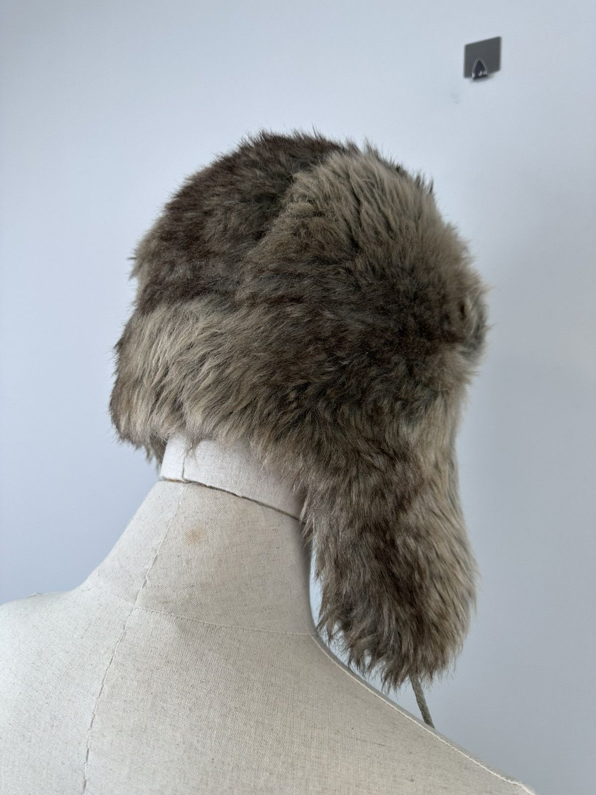 If Six Was Nine × Japanese Brand × Vintage Vintage Y2k Ushanka Fur Faux Mohair Hat Size ONE SIZE - 4 Thumbnail